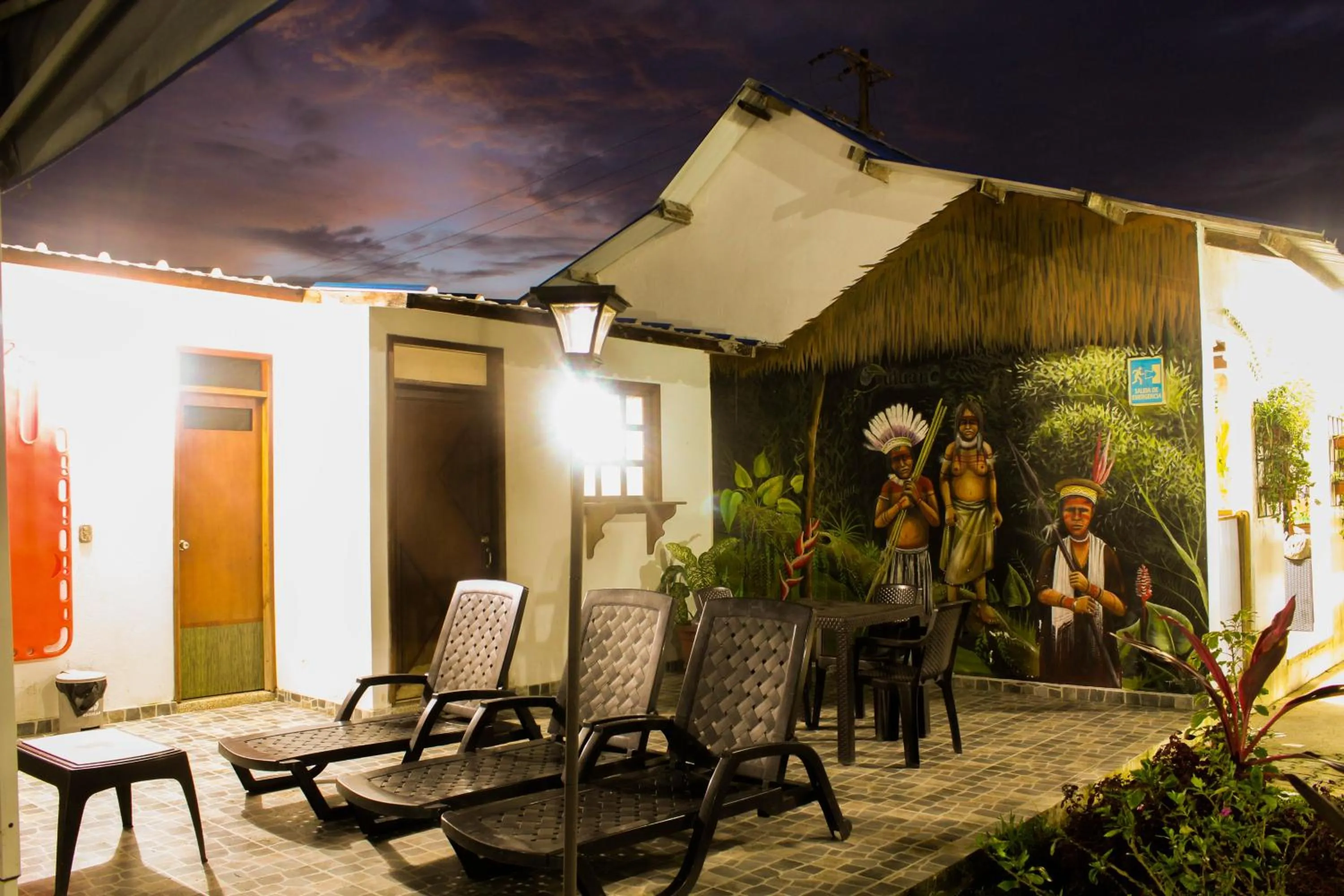 Patio in Hotel Utüane