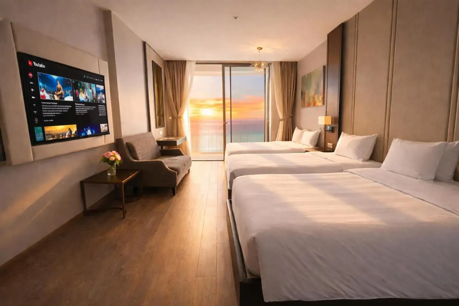 Deluxe family studio ocean view in Holi Panorama Condotel Deluxe family studio ocean view in Holi Panorama Condotel