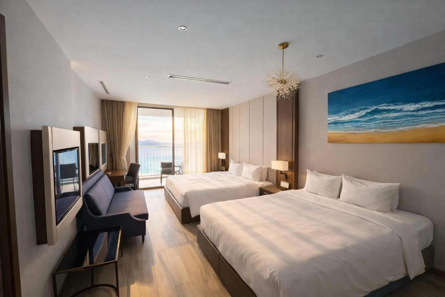 Bed in Holi Panorama Condotel