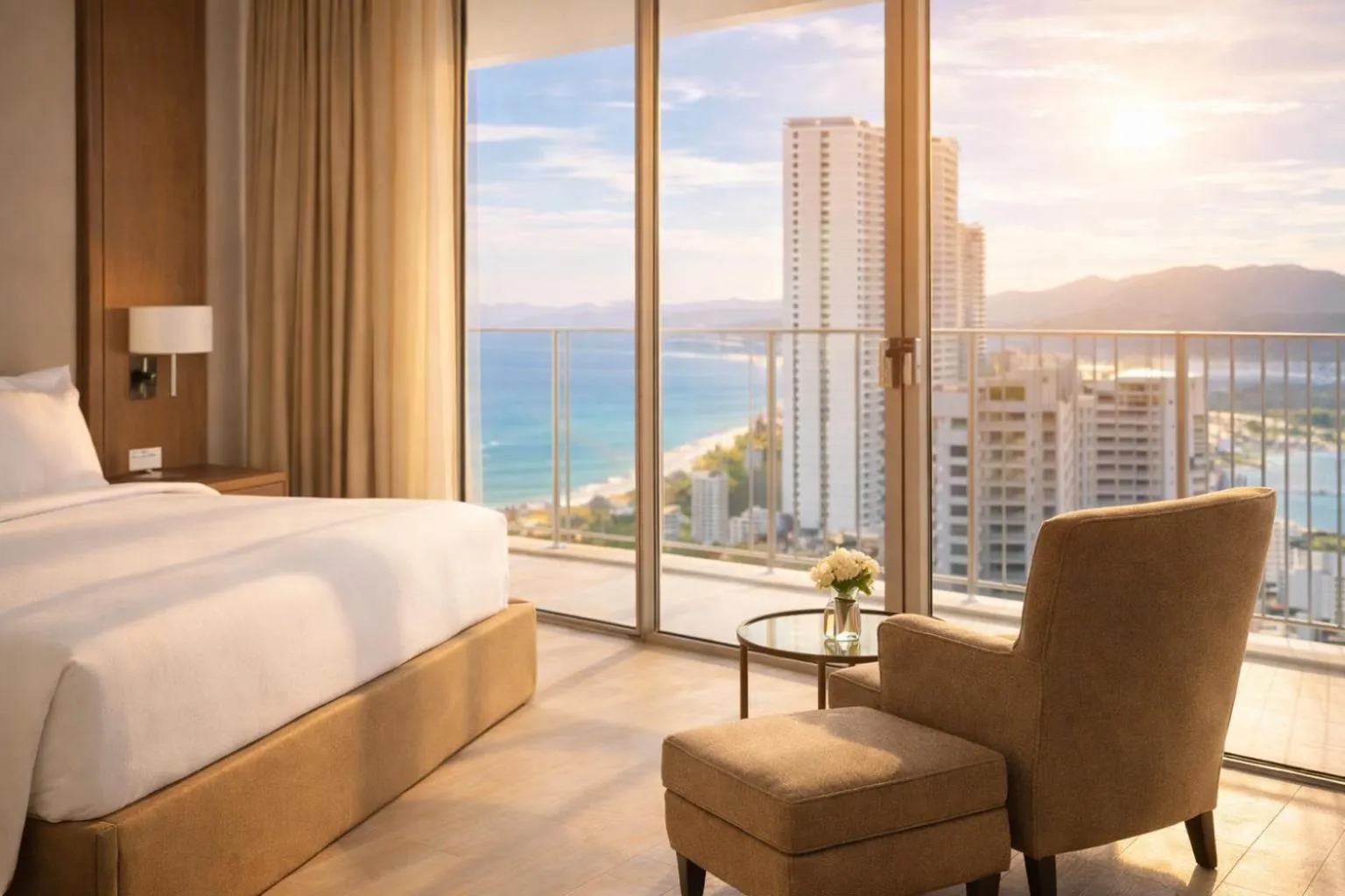 Bed in Holi Panorama Condotel