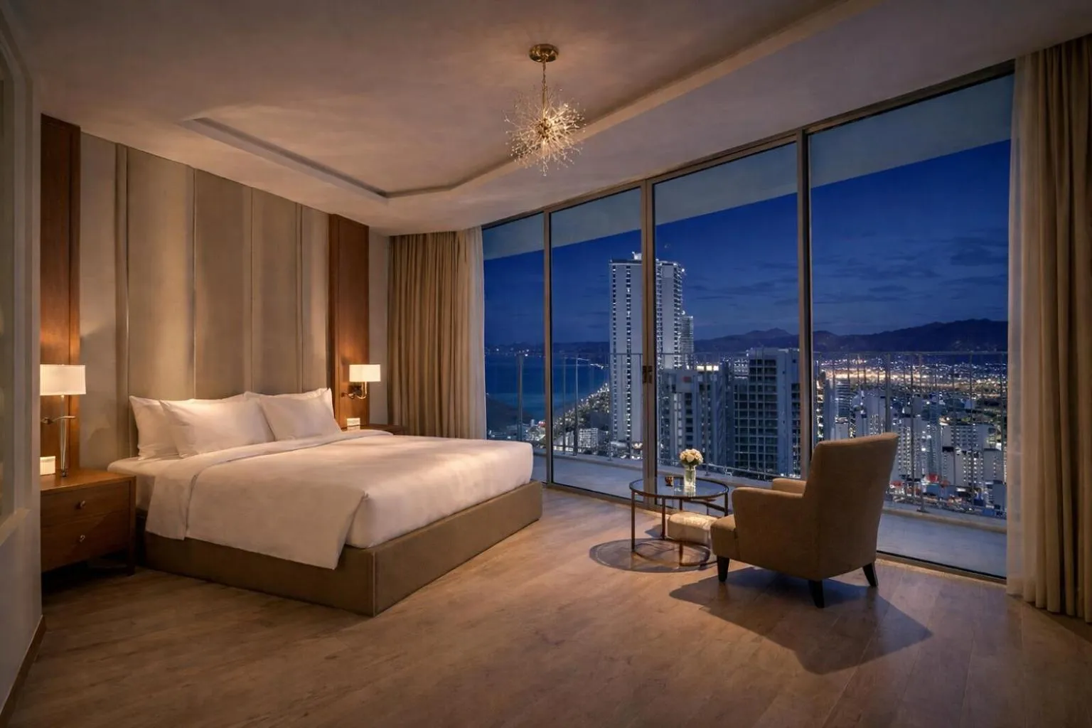 Bed in Holi Panorama Condotel