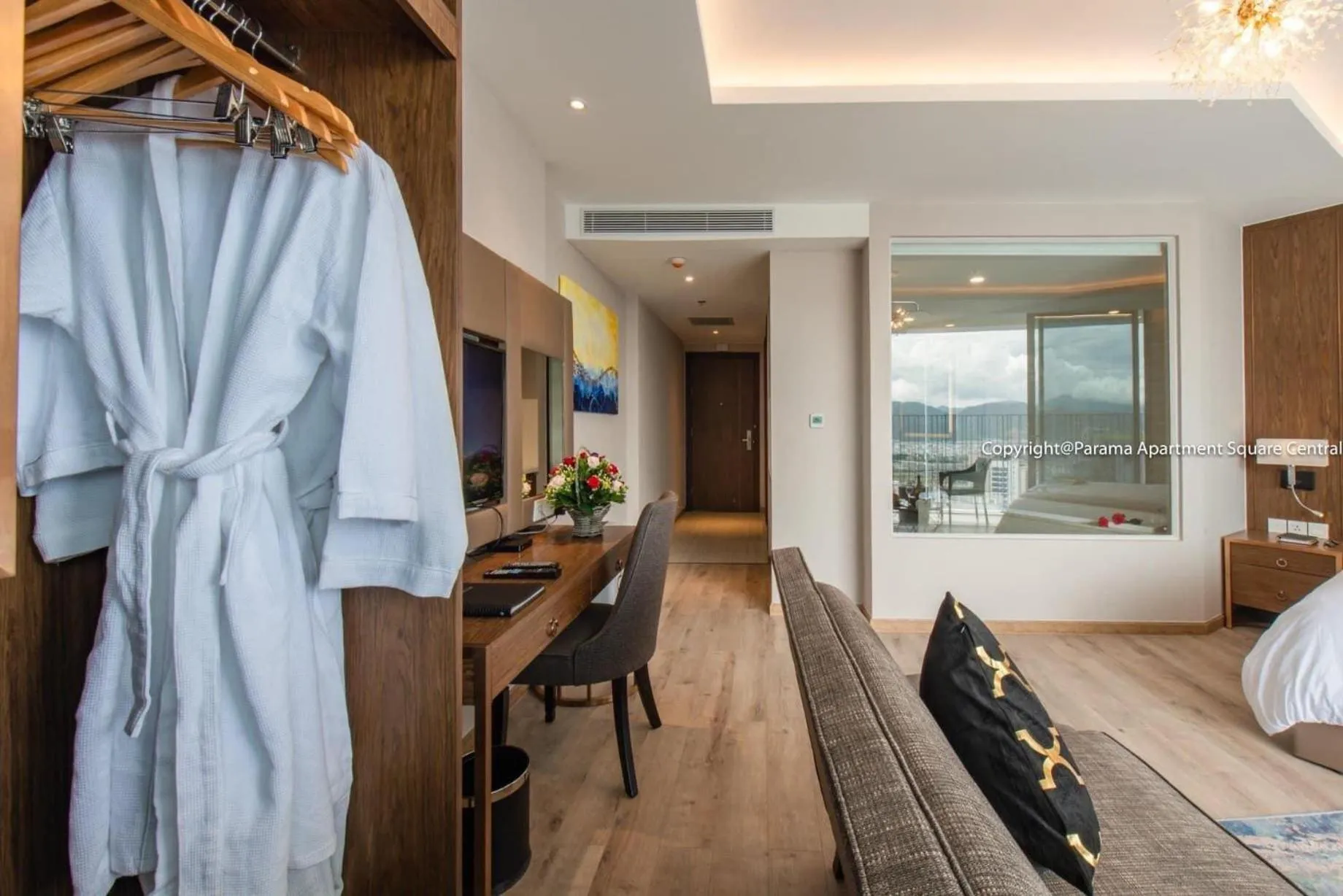 Bed in Holi Panorama Condotel