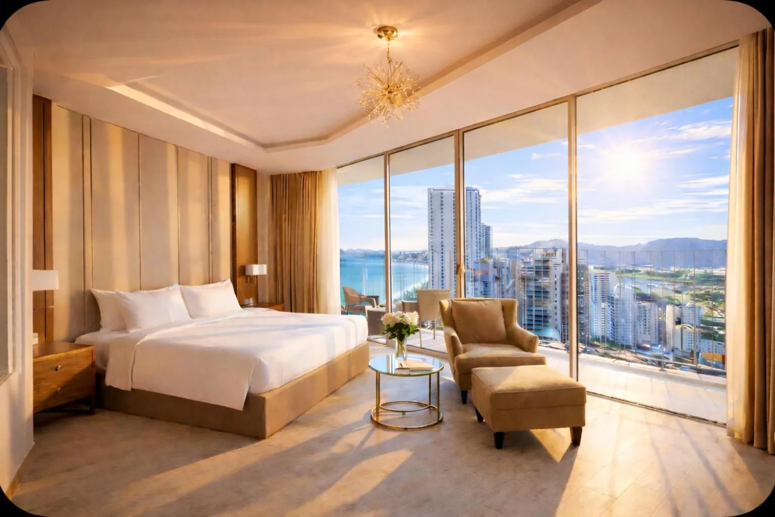 Bed in Holi Panorama Condotel