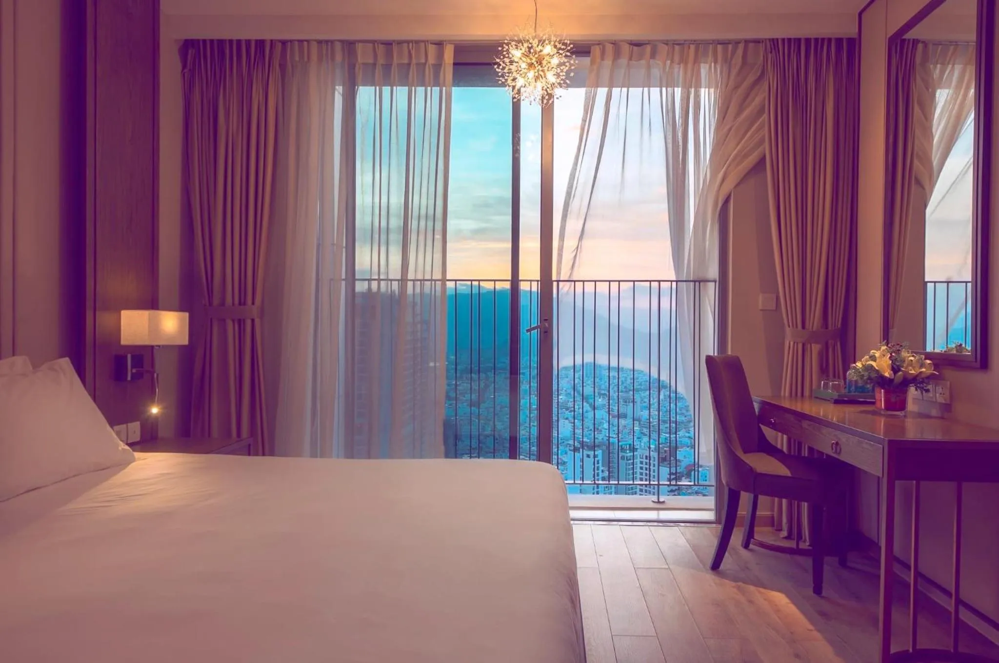 Bed in Holi Panorama Condotel