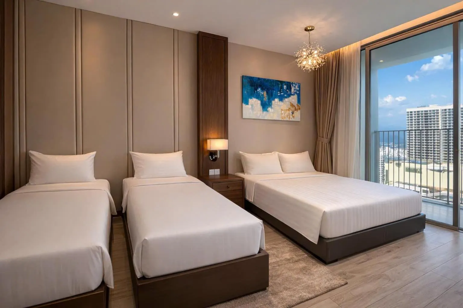 Bed in Holi Panorama Condotel