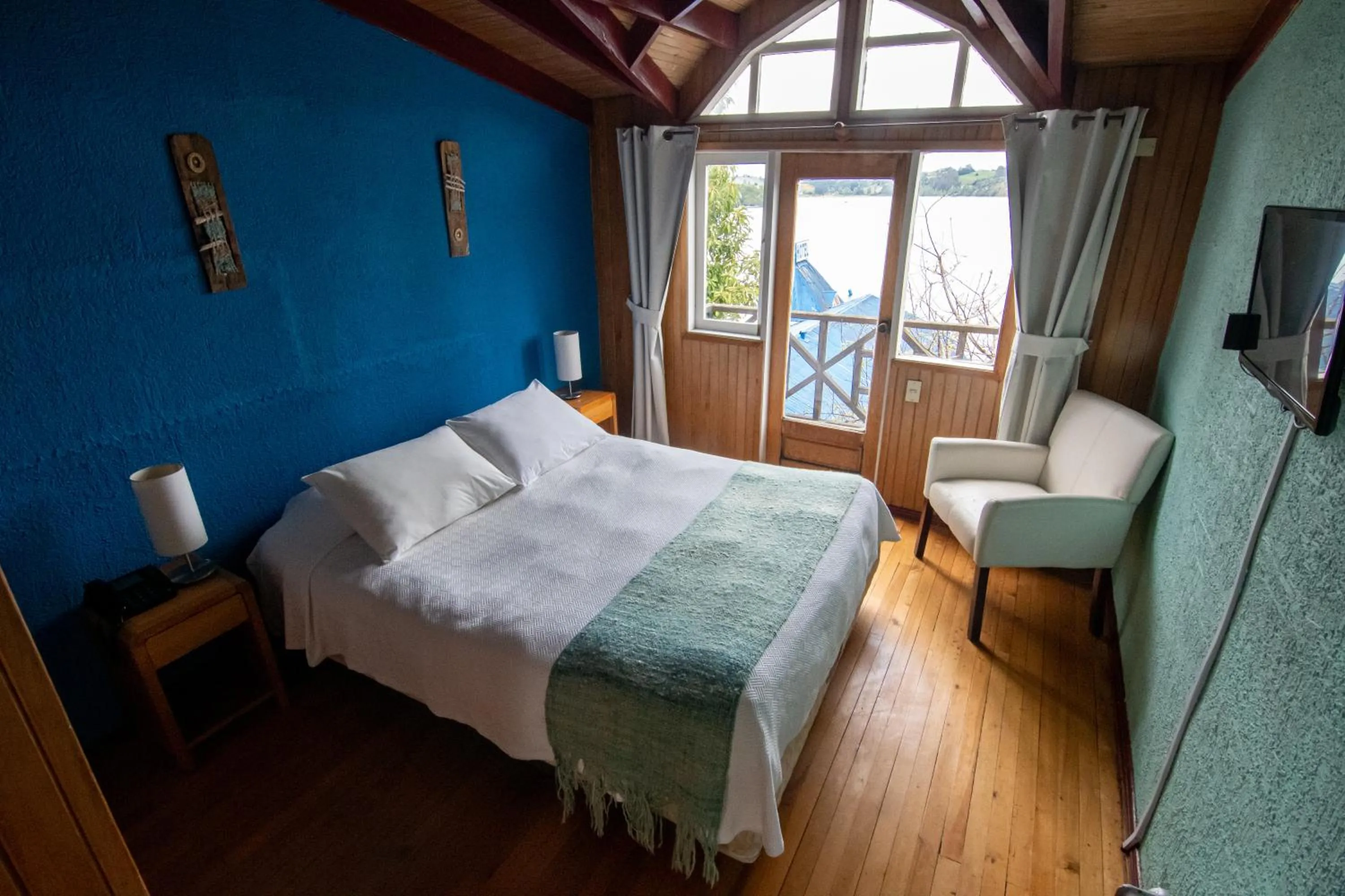 Bed in Hotel Unicornio Azul