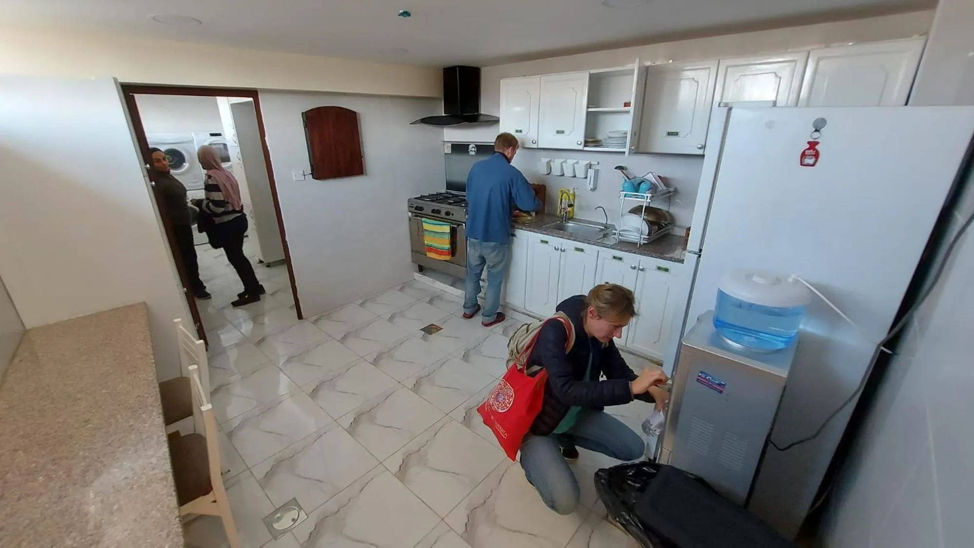 Kitchen or kitchenette in Carob Hostel