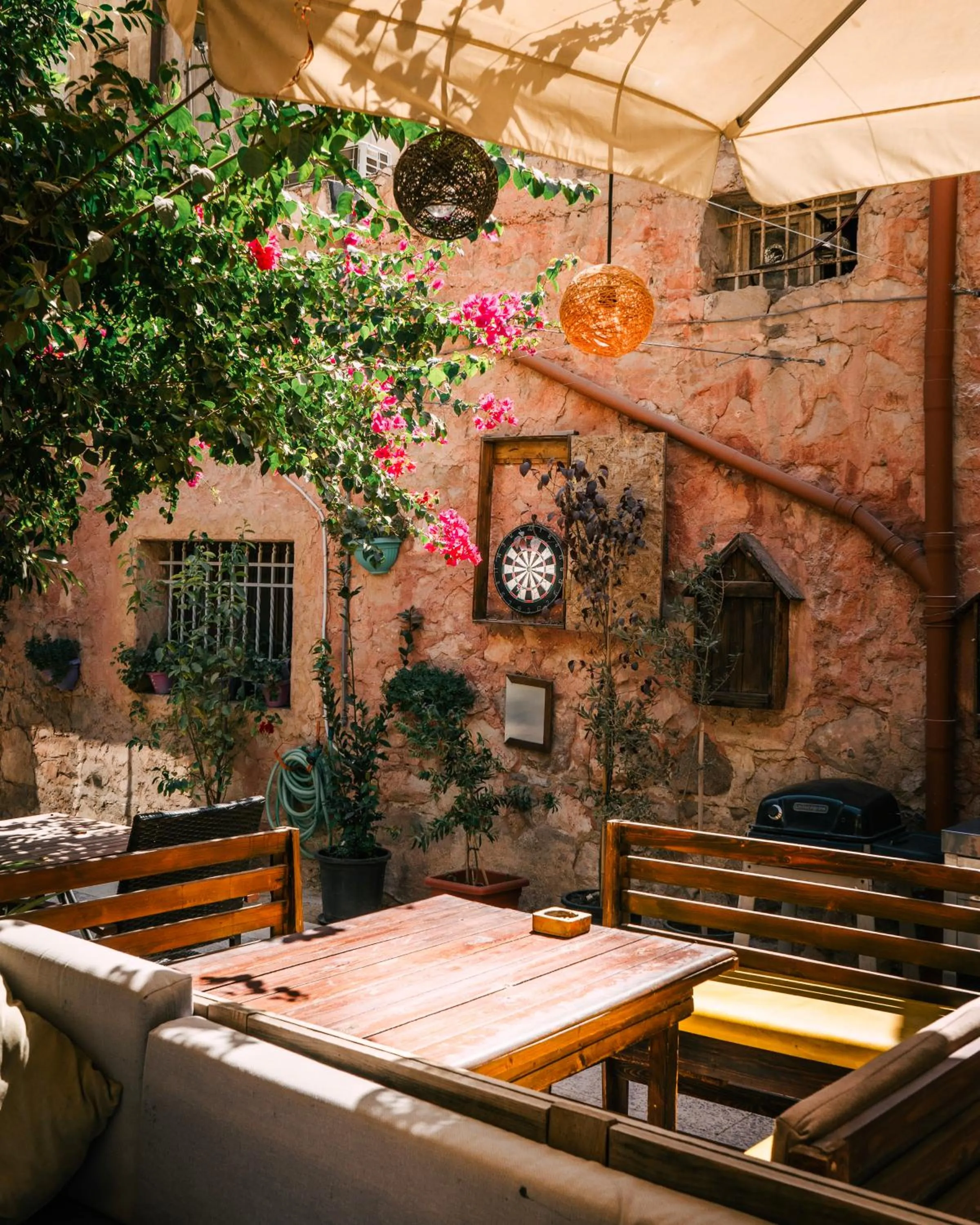 Patio in Carob Hostel