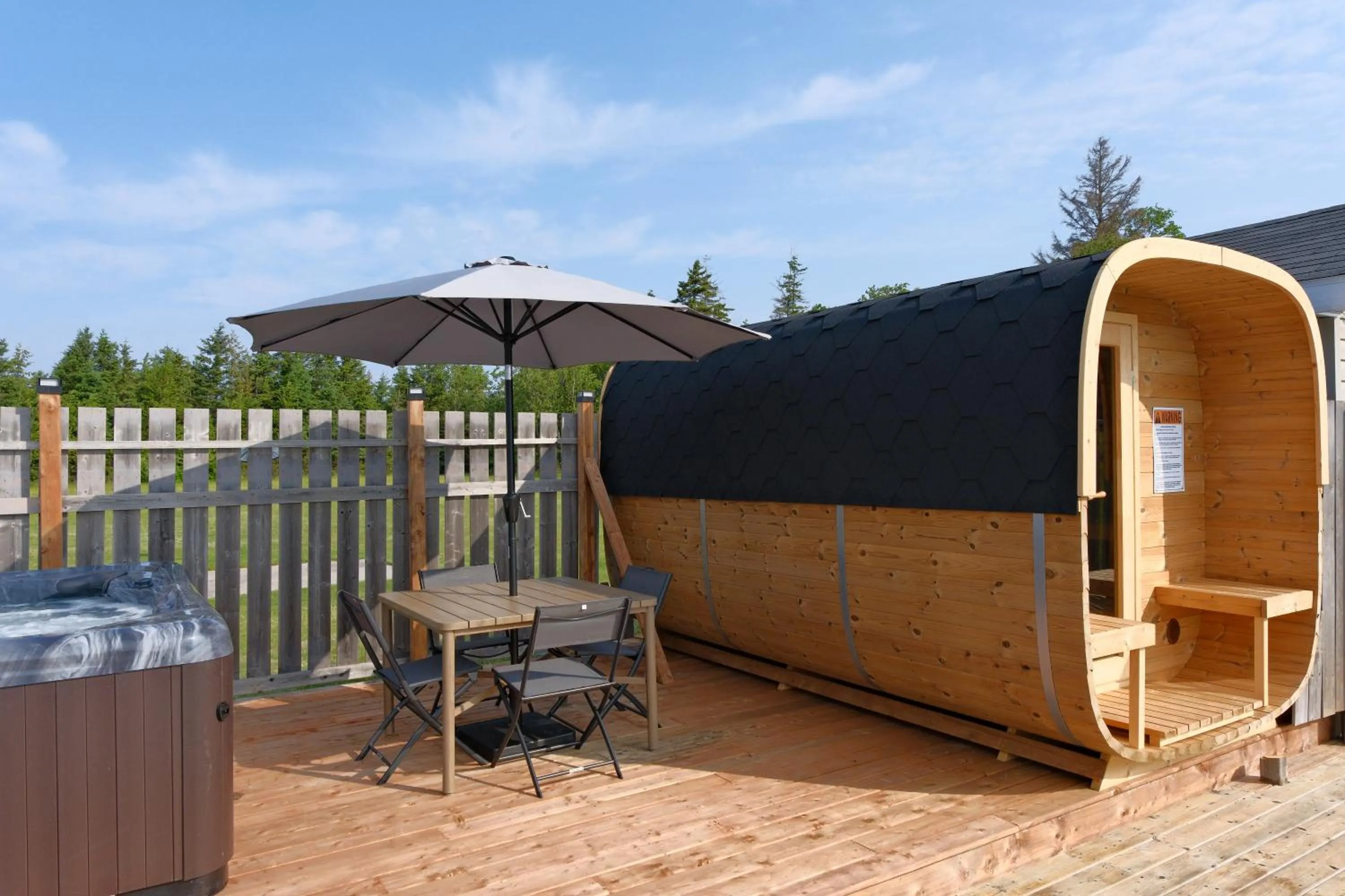 Sauna in Cavendish Lodge & Cottages