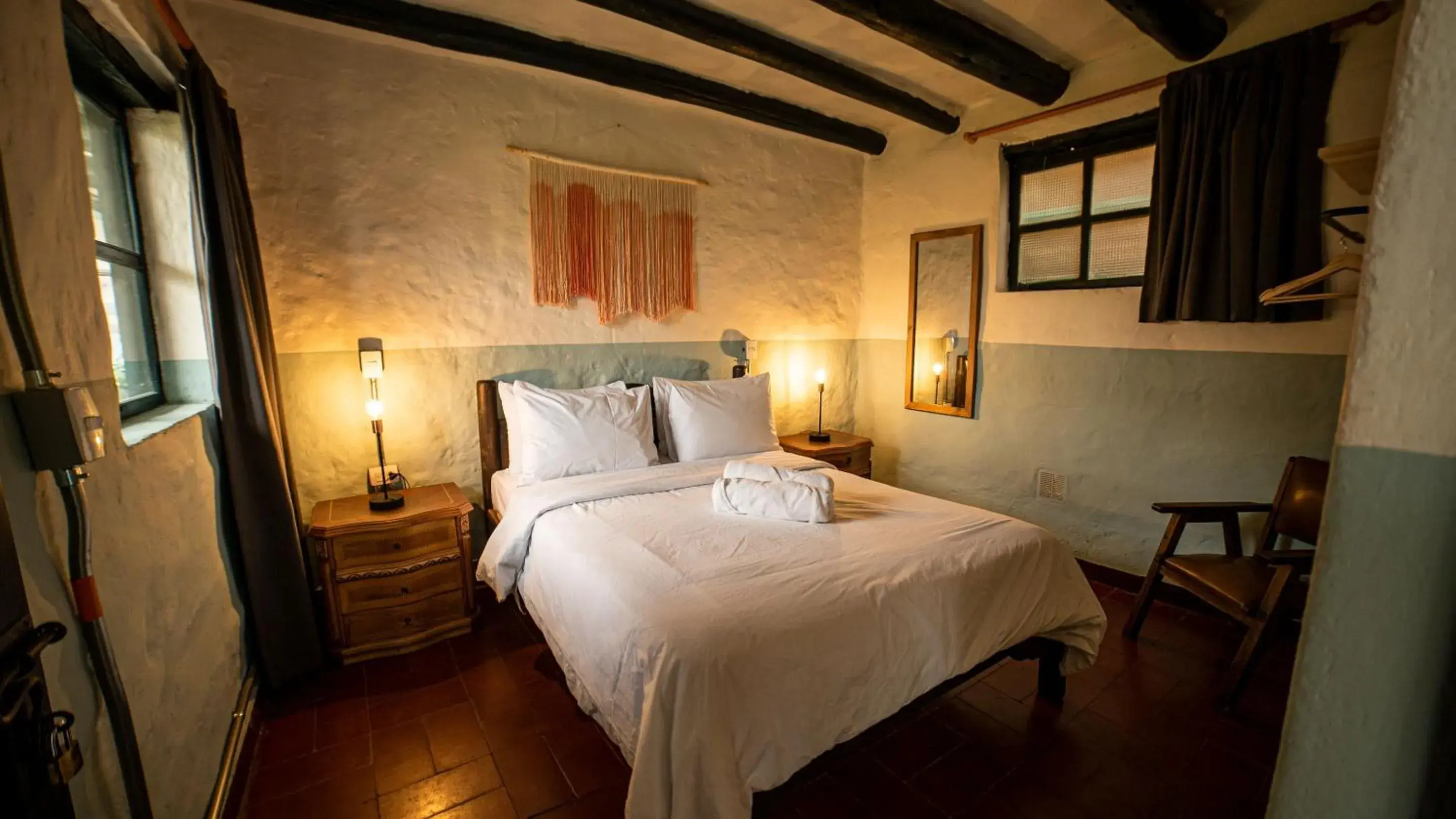 Bed in Hotel Aceitunos Bed in Hotel Aceitunos