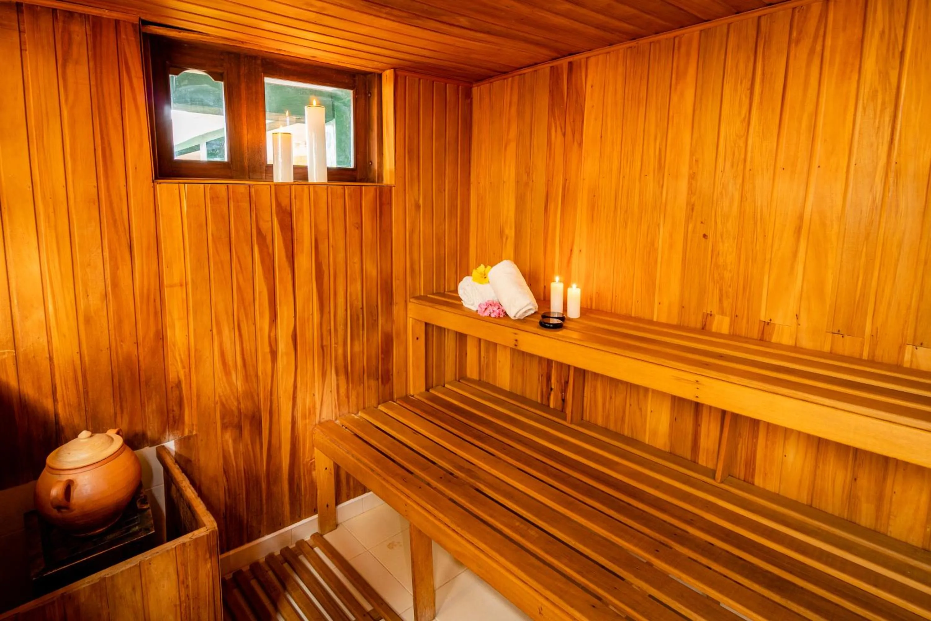 Sauna in Hotel Bahía Olivo Boutique & Spa