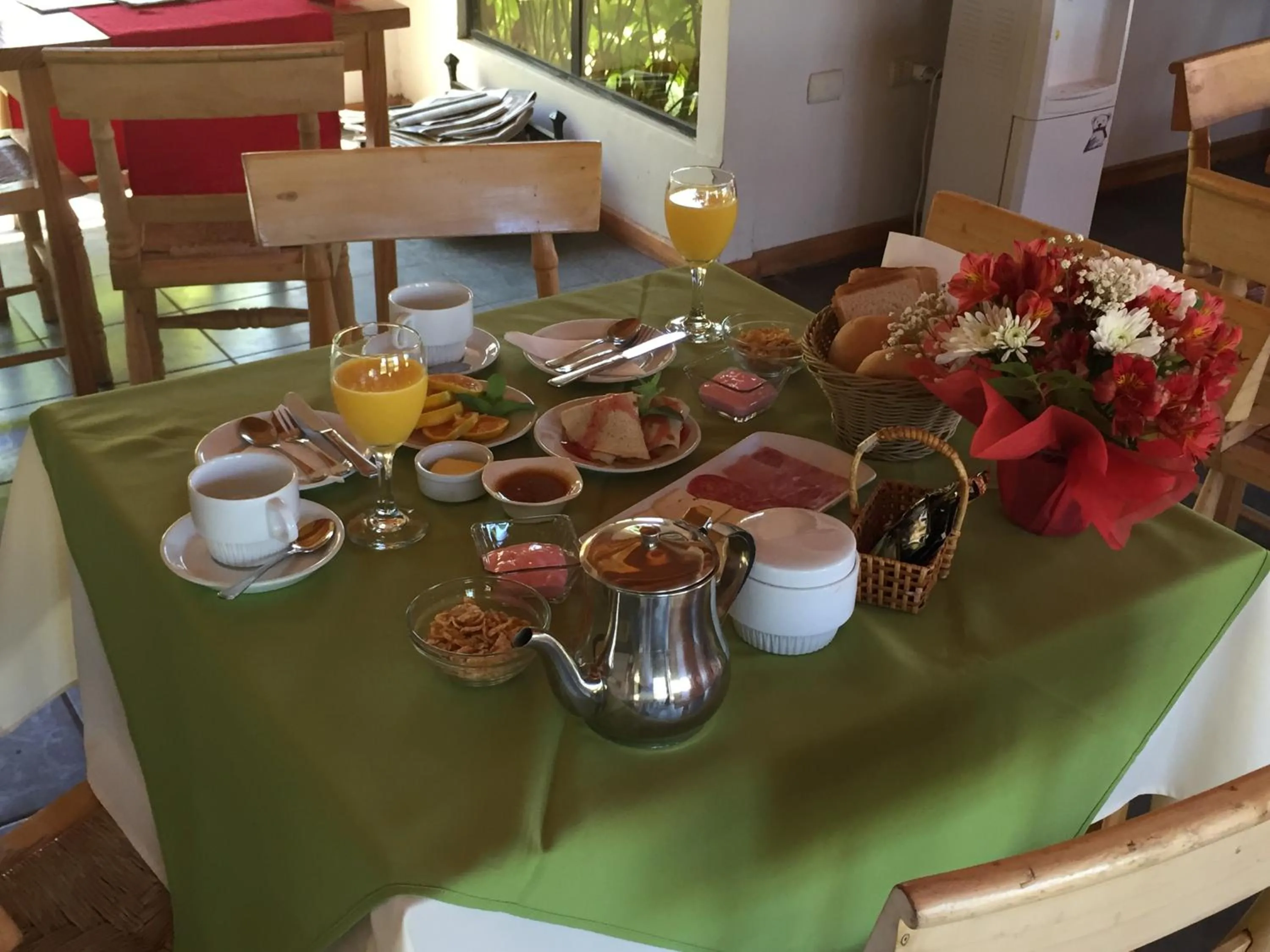 Continental breakfast in Hotel Altos de Tuqui