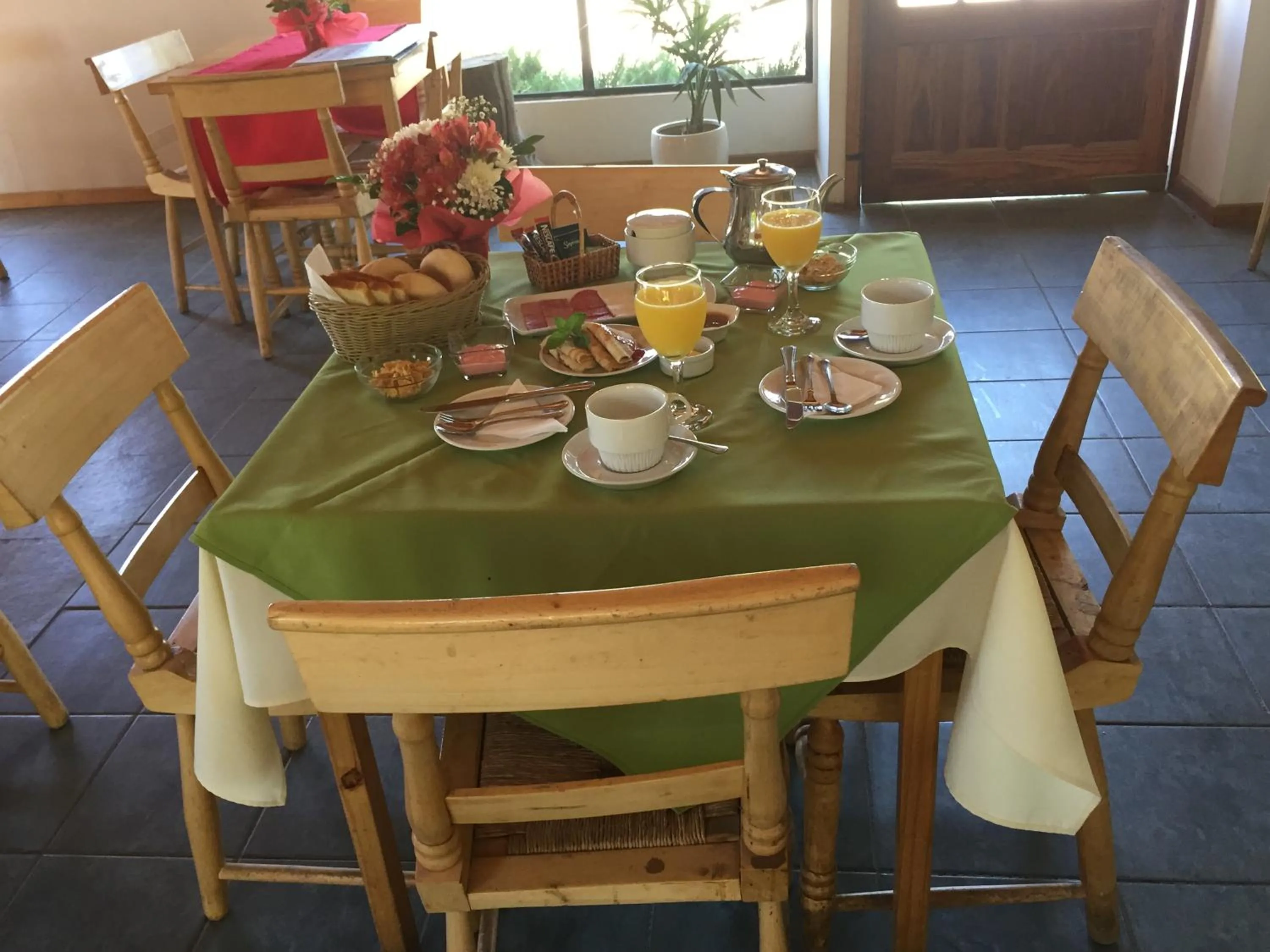 Continental breakfast in Hotel Altos de Tuqui