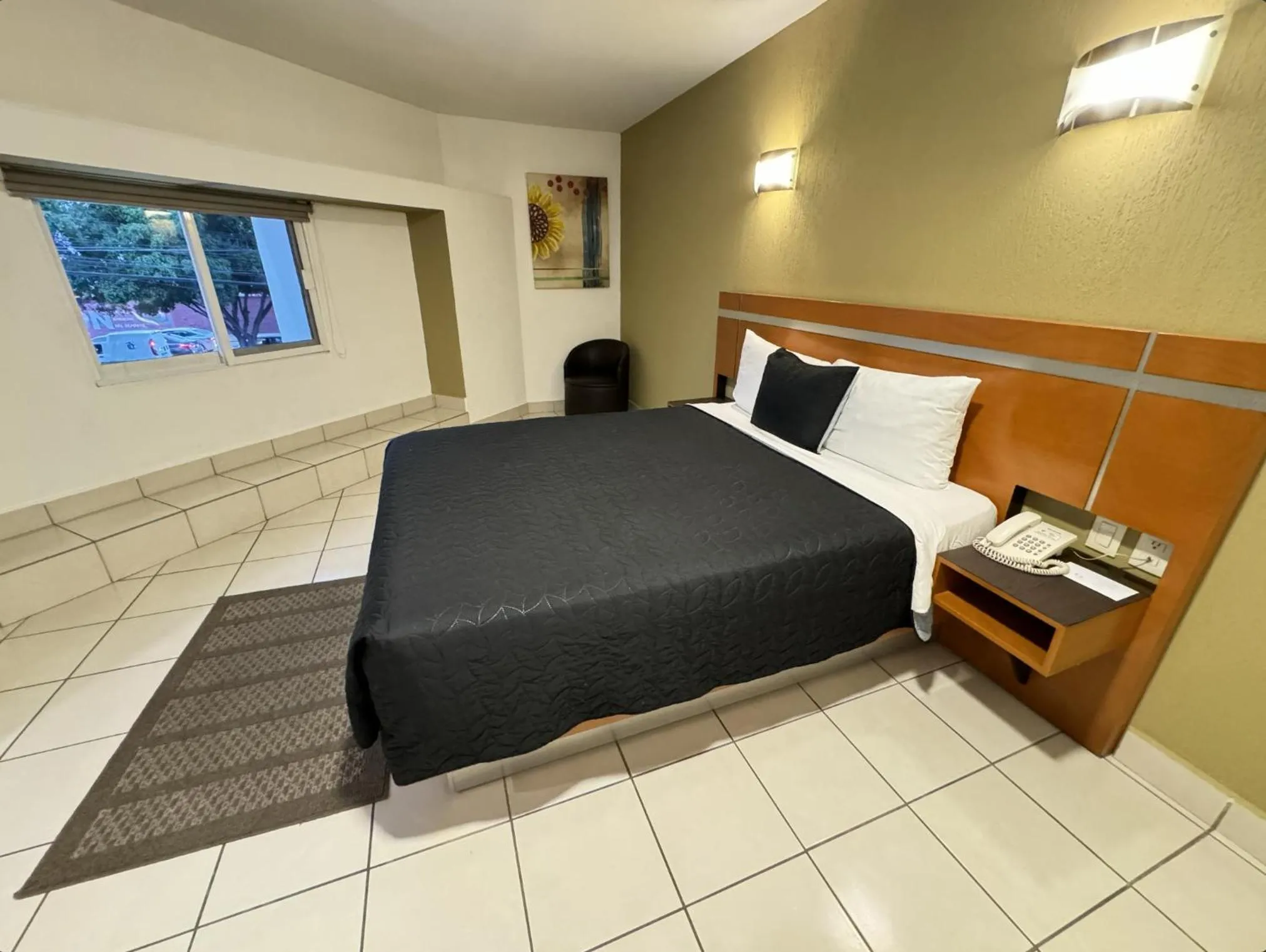 Bed in Hotel Interforum
