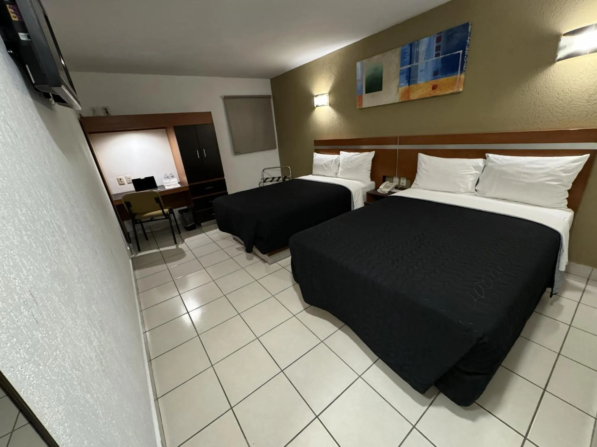 Bed in Hotel Interforum