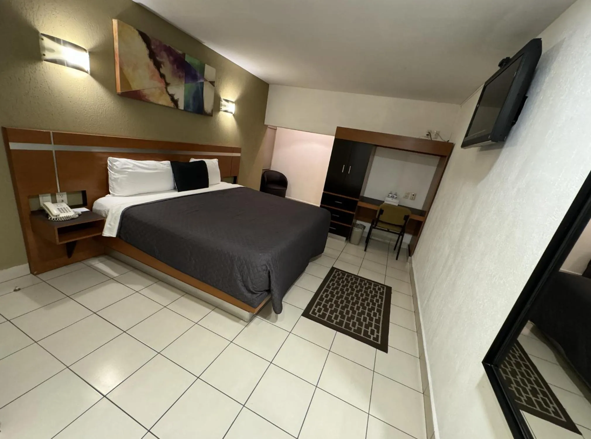 Bed in Hotel Interforum