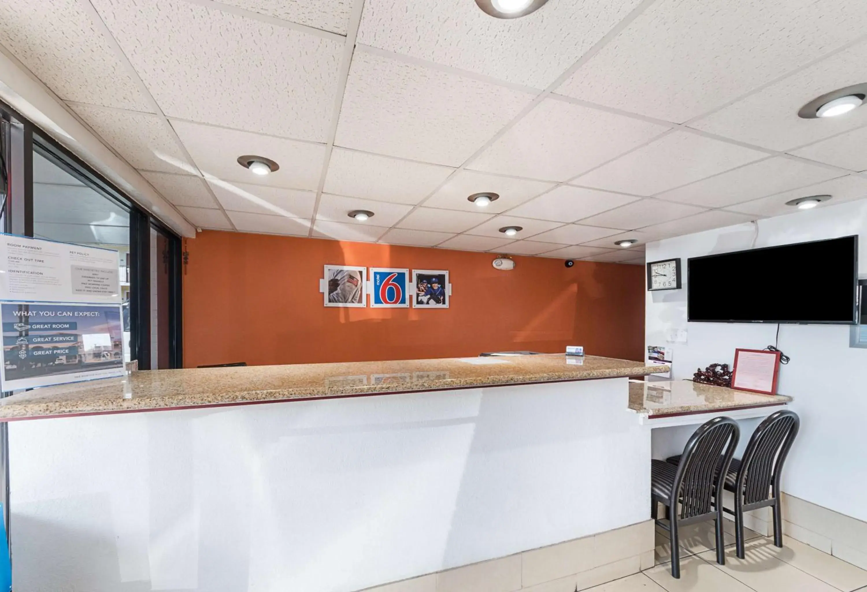 Lobby or reception in Motel 6 San Antonio TX I10 West Lobby or reception in Motel 6 San Antonio TX I10 West