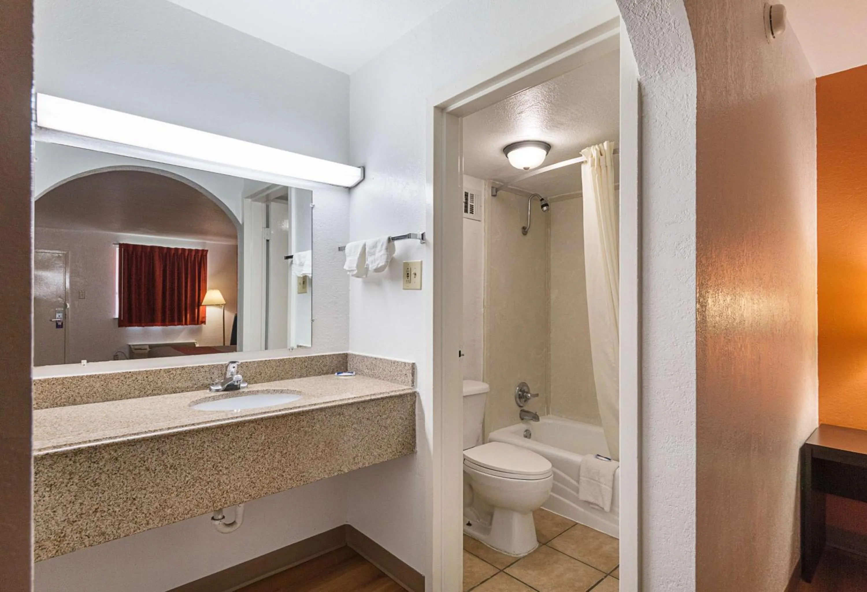 Bathroom in Motel 6 San Antonio TX I10 West