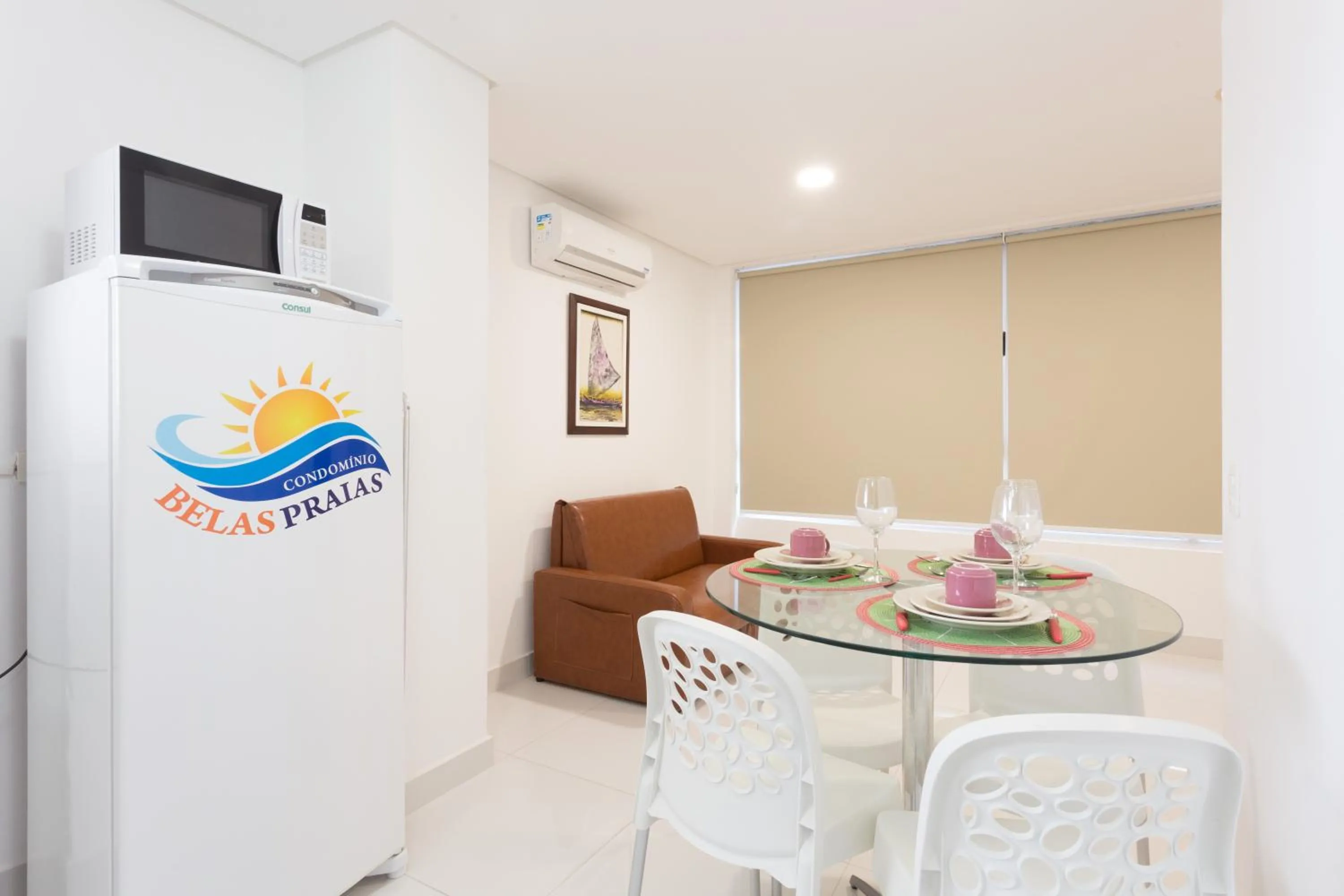 Seating area in Condomínio Belas Praias