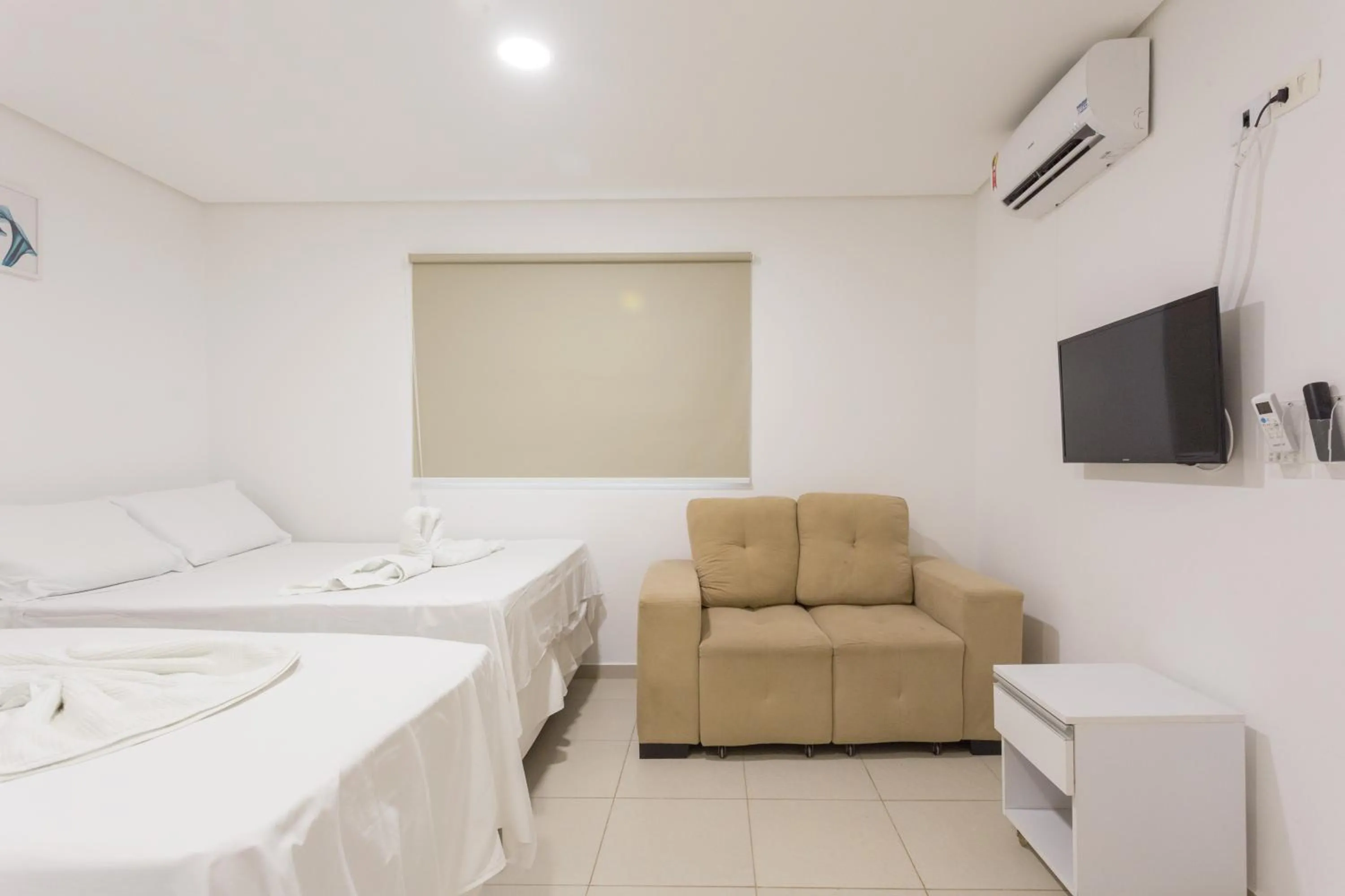 TV and multimedia, Bed in Condomínio Belas Praias
