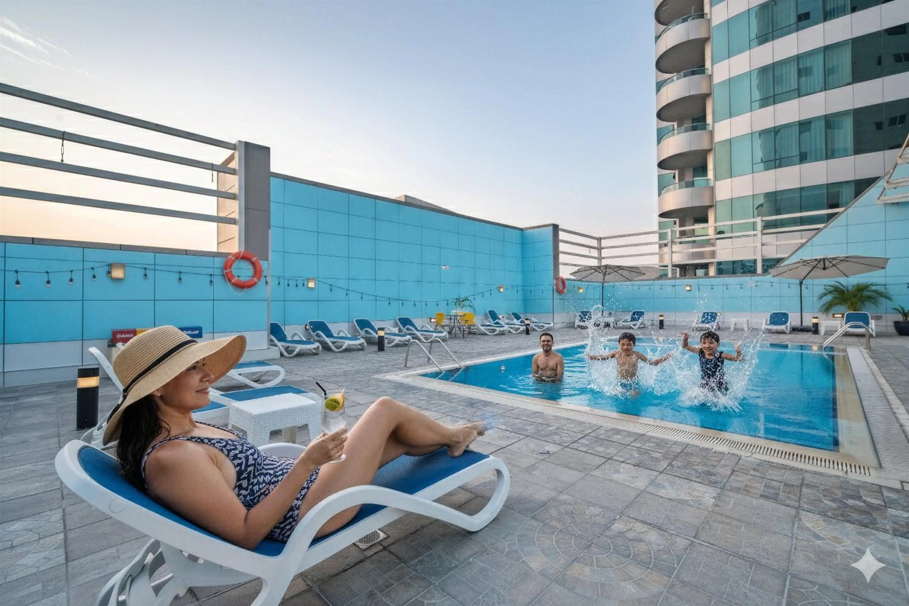 Swimming pool in Copthorne Hotel Sharjah