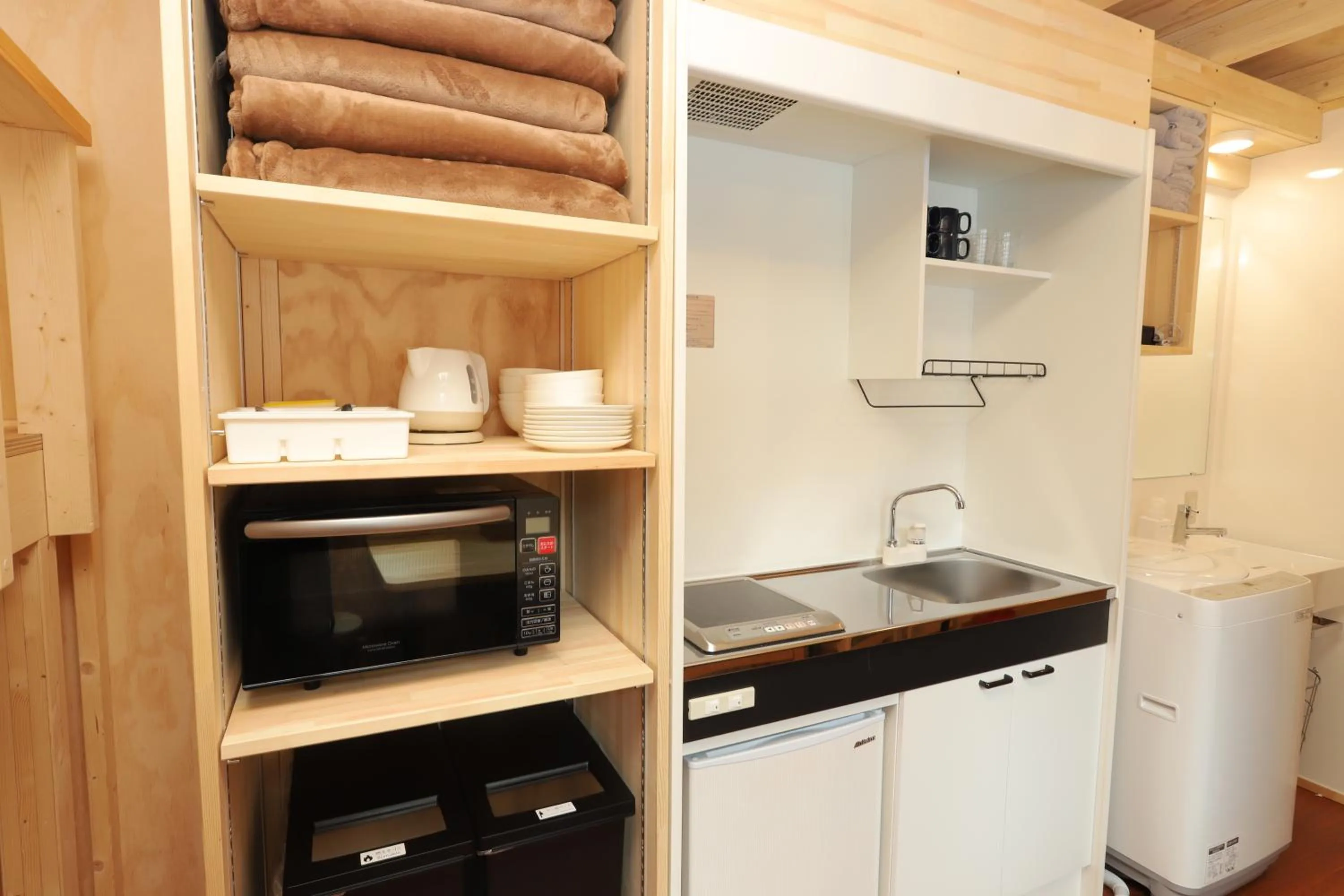 Kitchen or kitchenette in JR Mobile Inn Sapporo kotoni