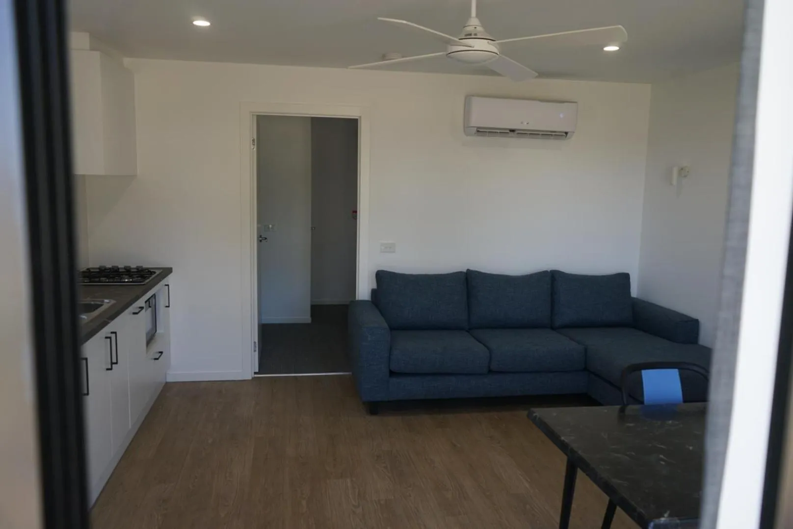 Living room in Lake Hume Holiday Park