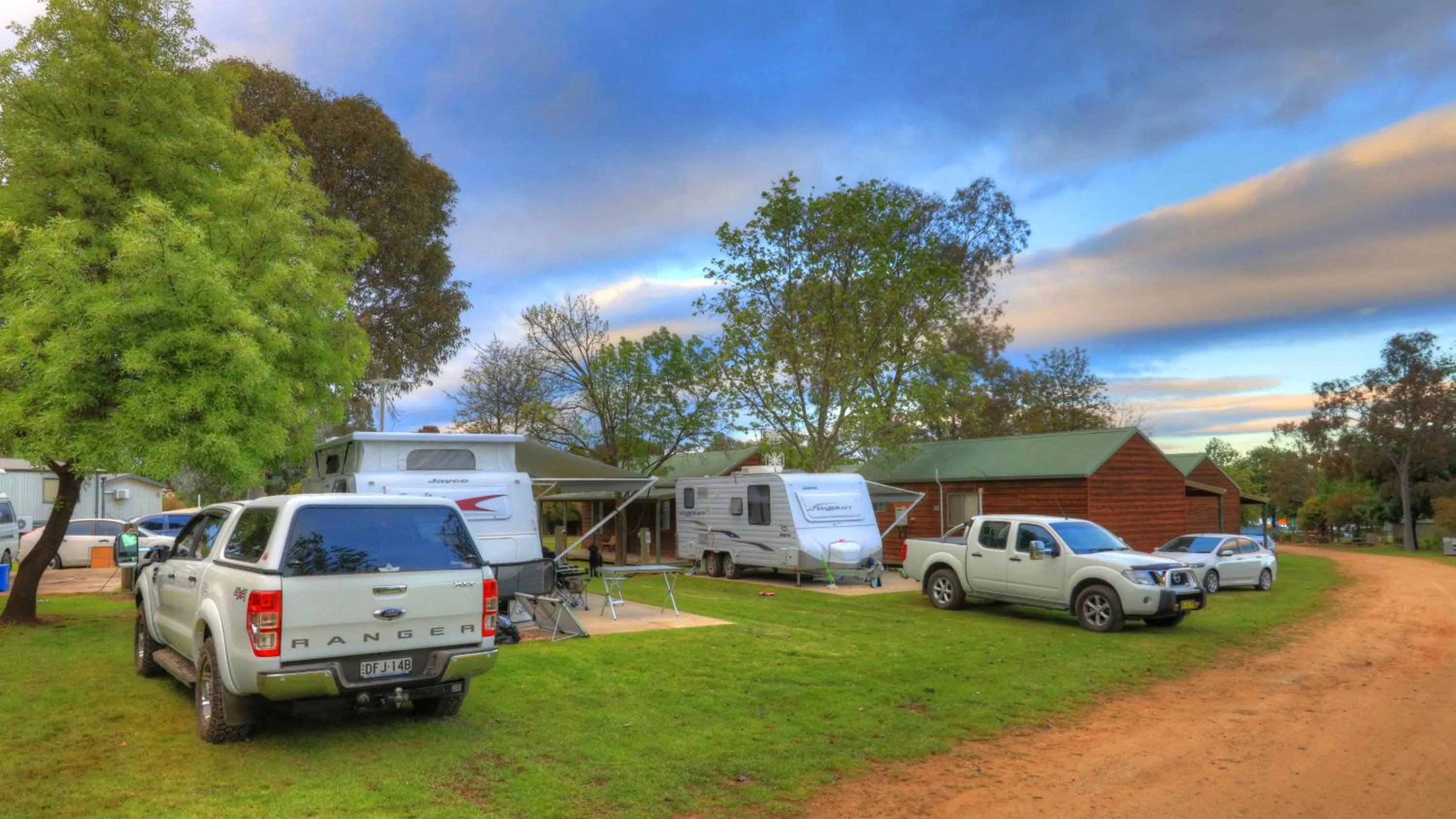 Street view in Lake Hume Holiday Park