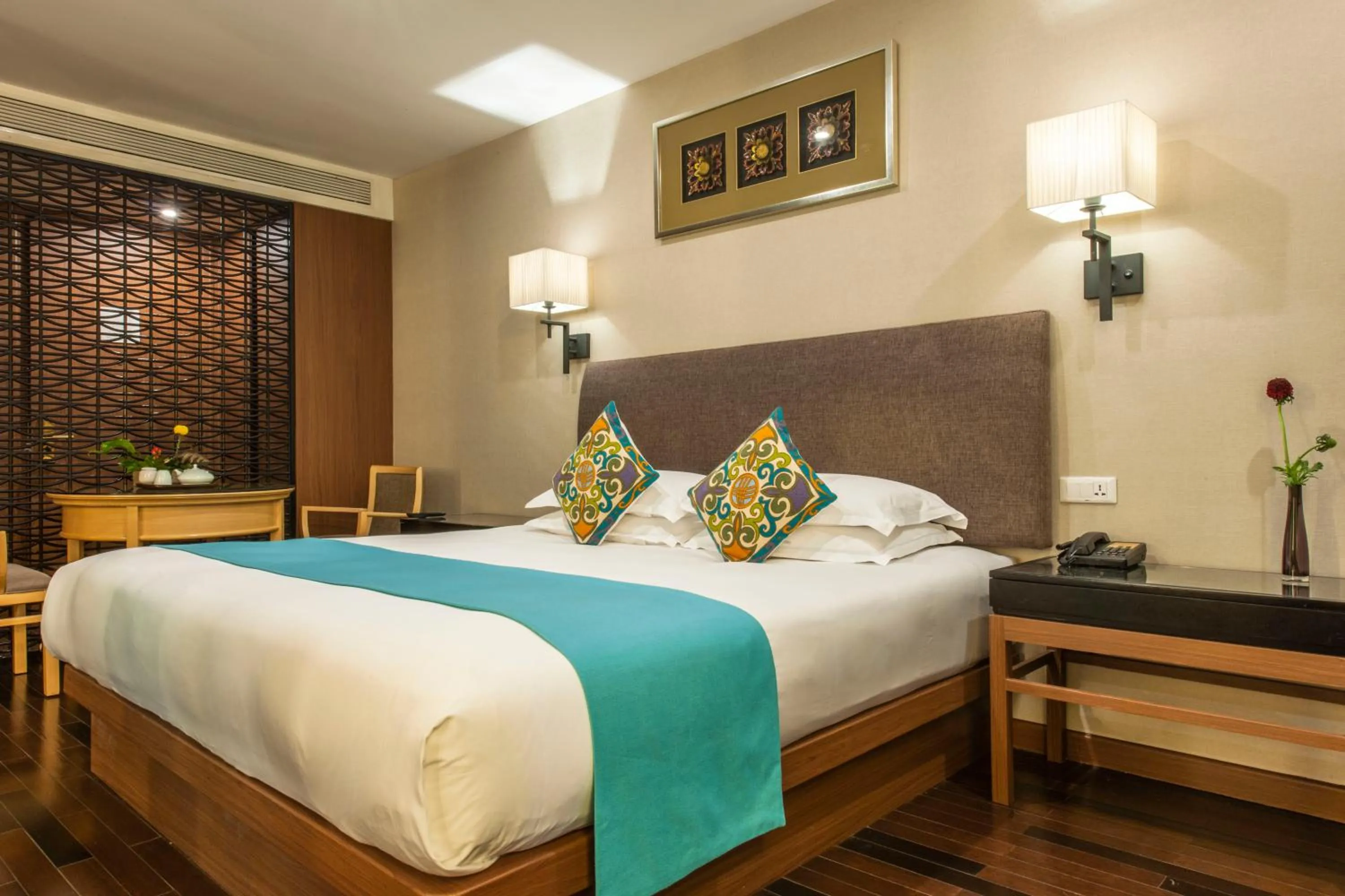 Bed in SSAW Boutique Hotel Hefei Intime Centre