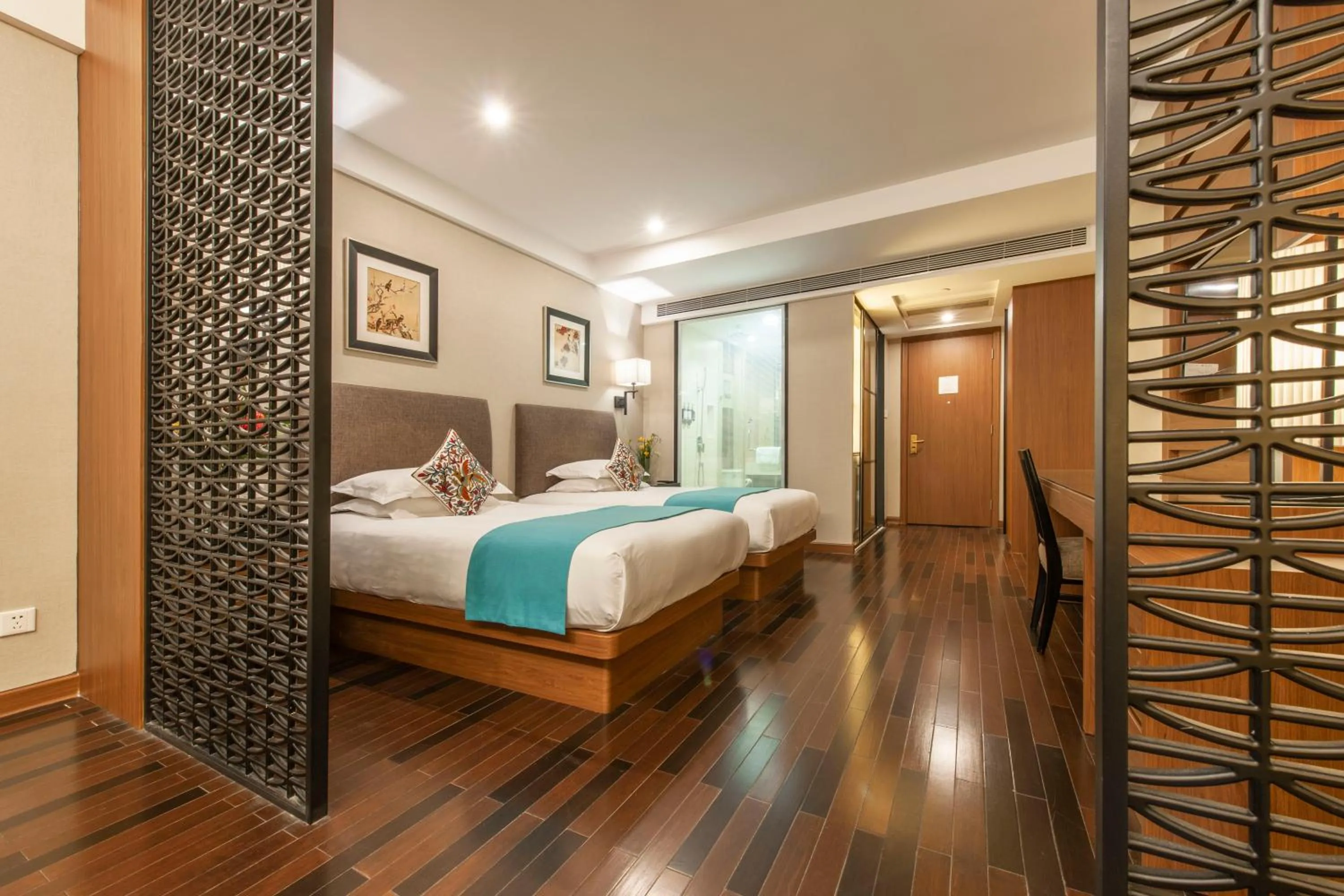 Bedroom, Bed in SSAW Boutique Hotel Hefei Intime Centre