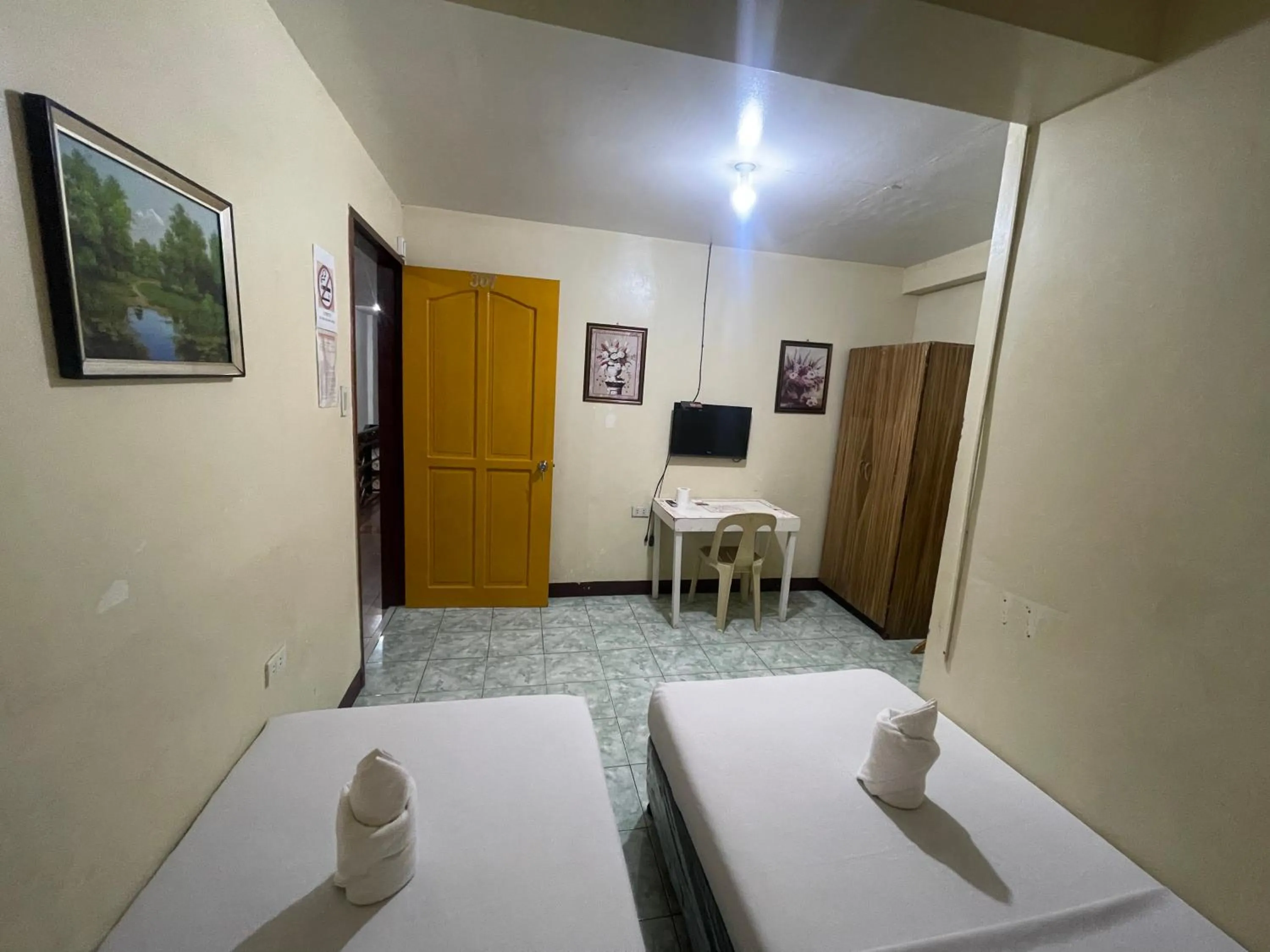 Bed in Constrell Pension House