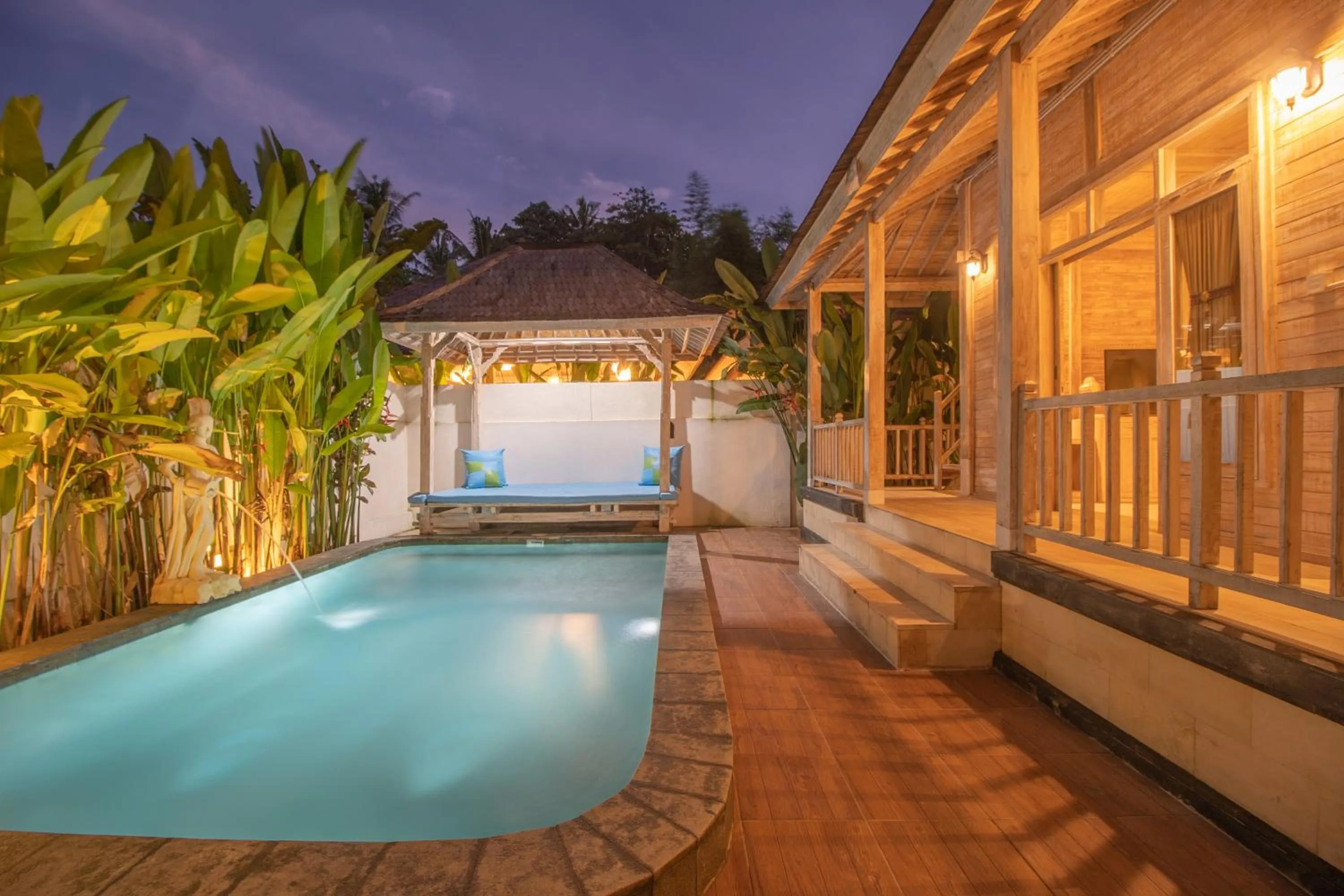 Living room in Wana Shanti Villa
