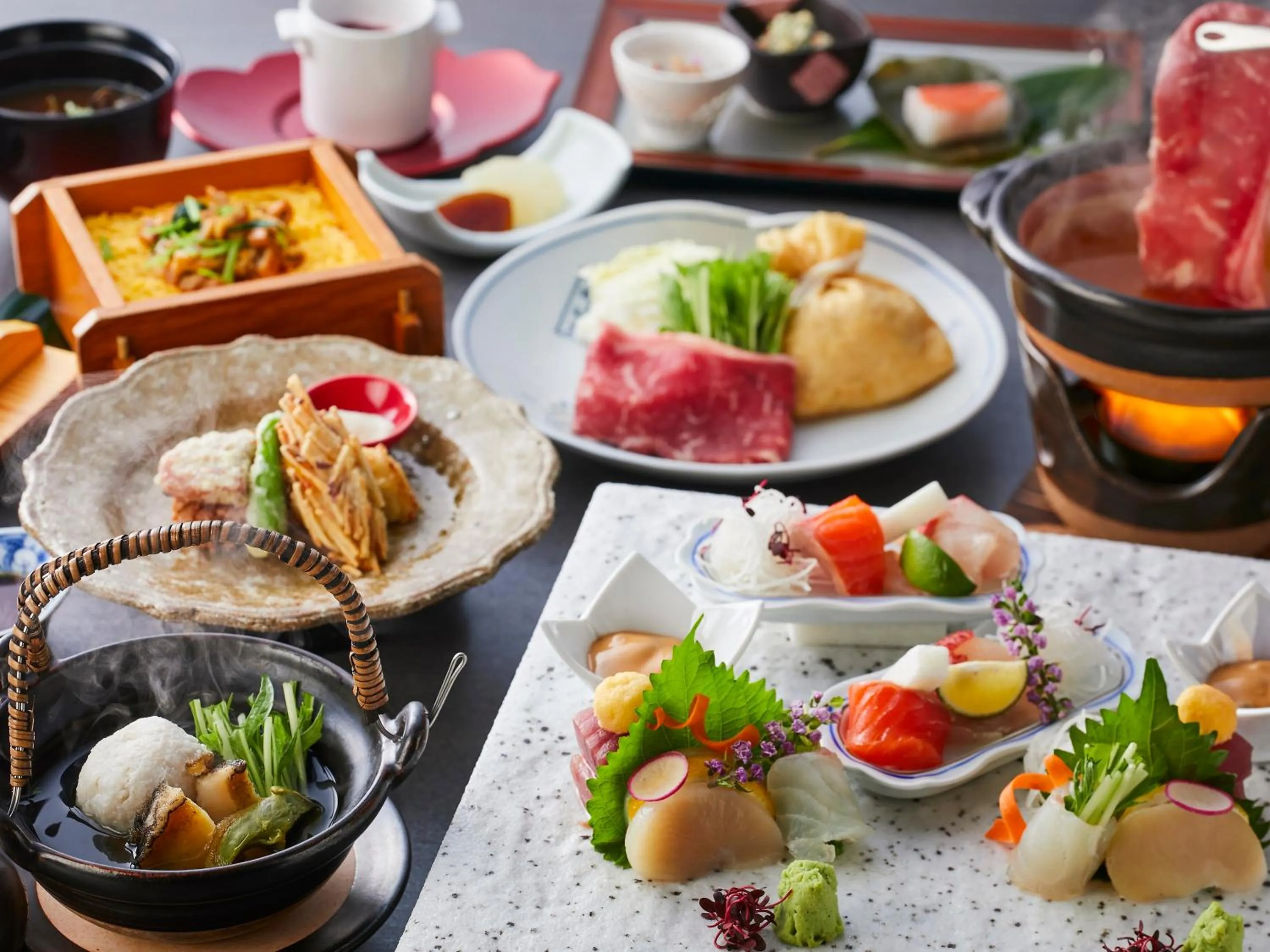 Dinner in KAMENOI HOTEL Yamato Heguri