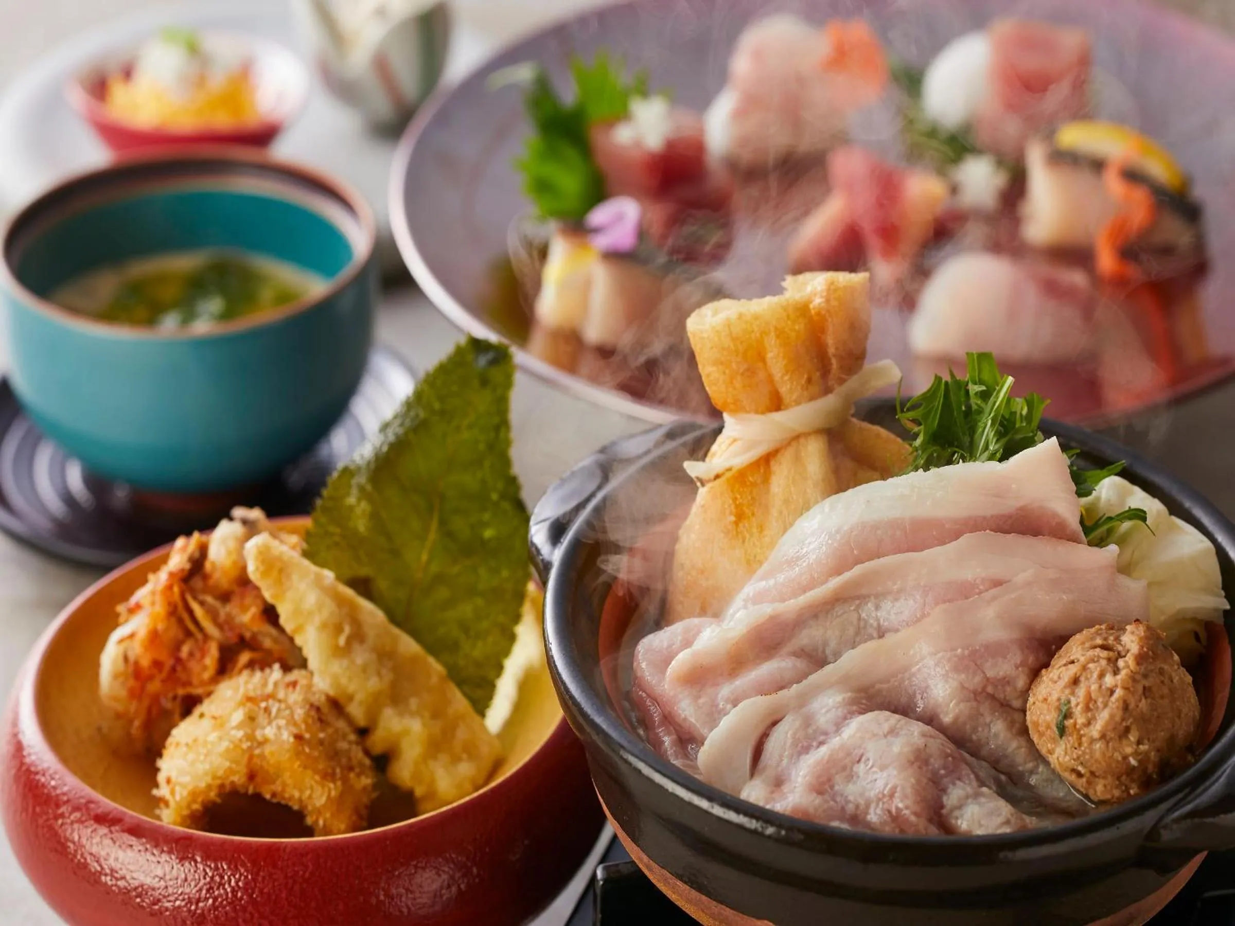 Dinner in KAMENOI HOTEL Yamato Heguri