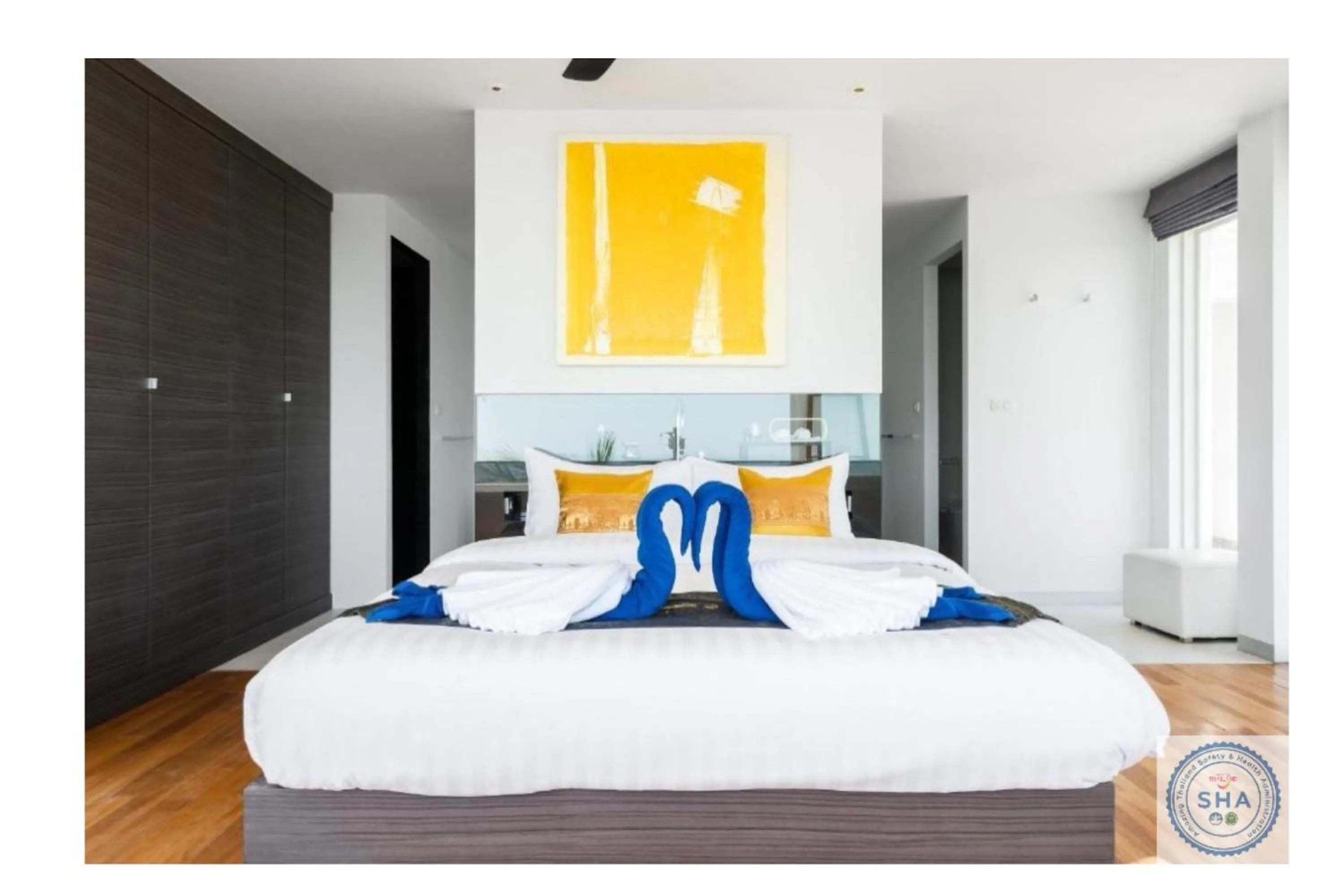 Bed in Panorama Samui Residences