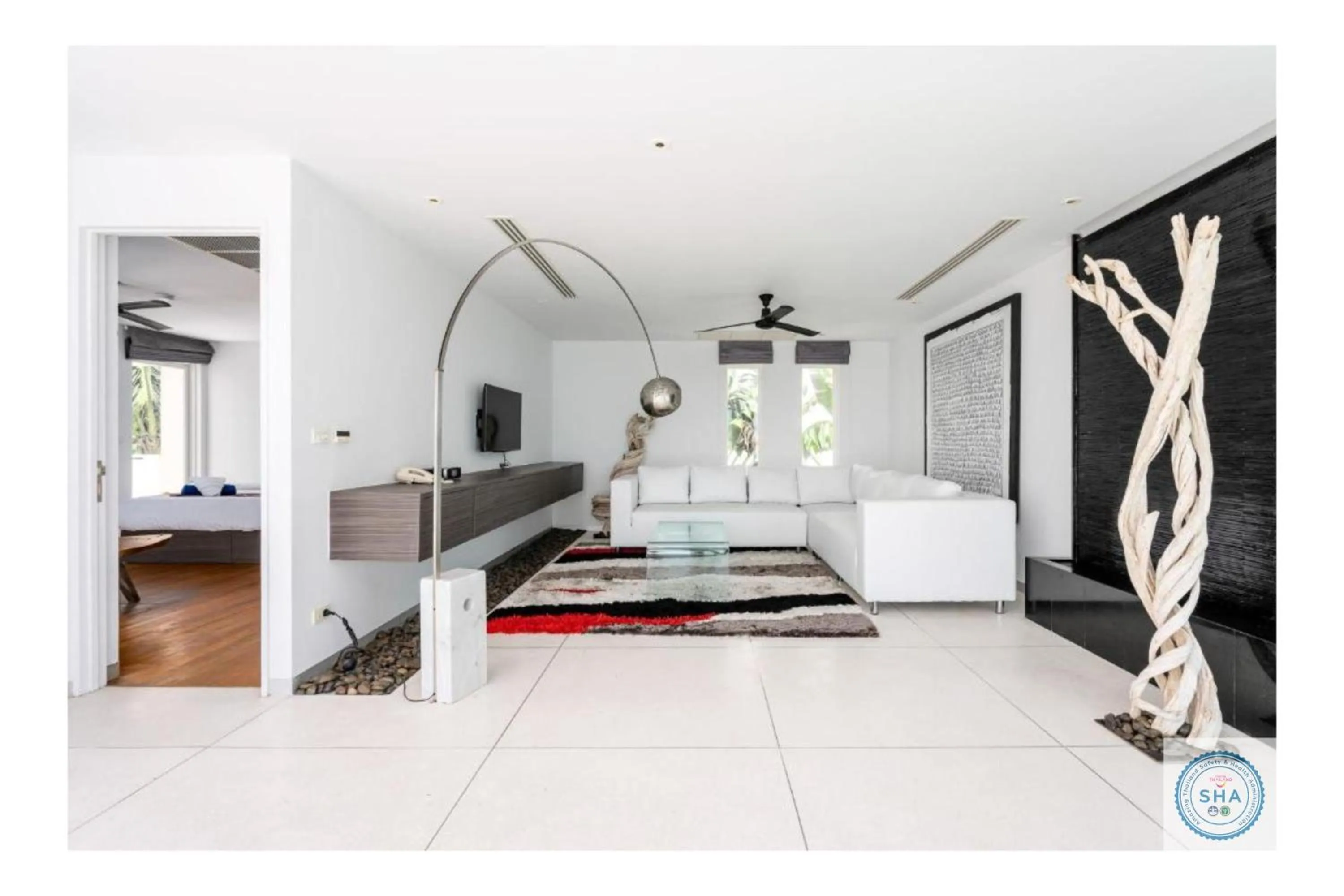 Bed in Panorama Samui Residences