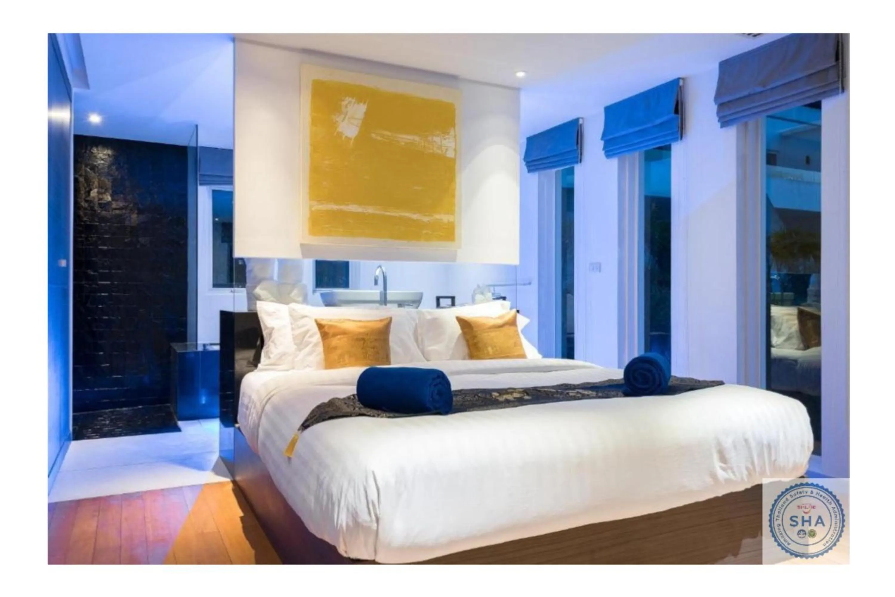 Bed in Panorama Samui Residences