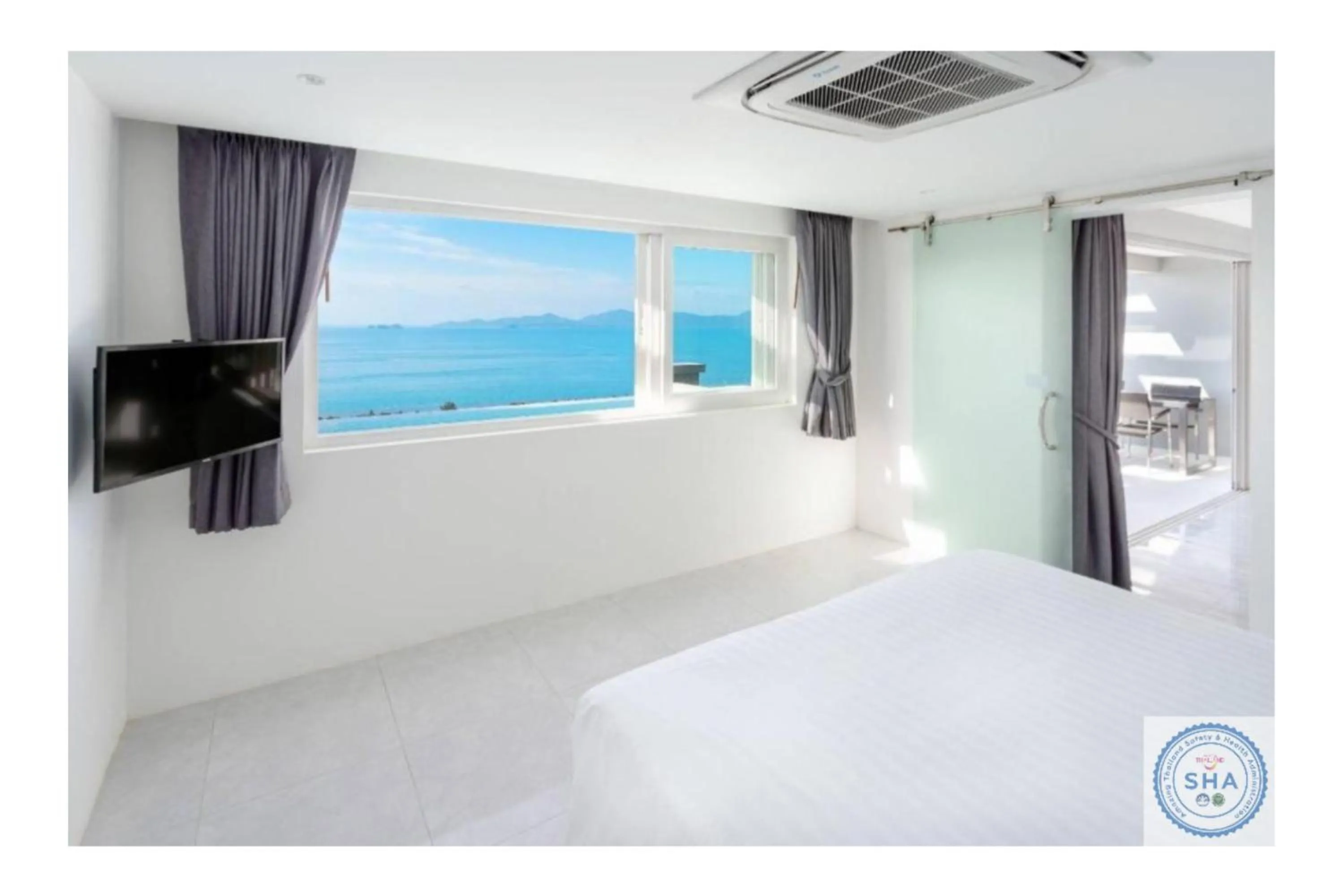 Bedroom, Bed in Panorama Samui Residences