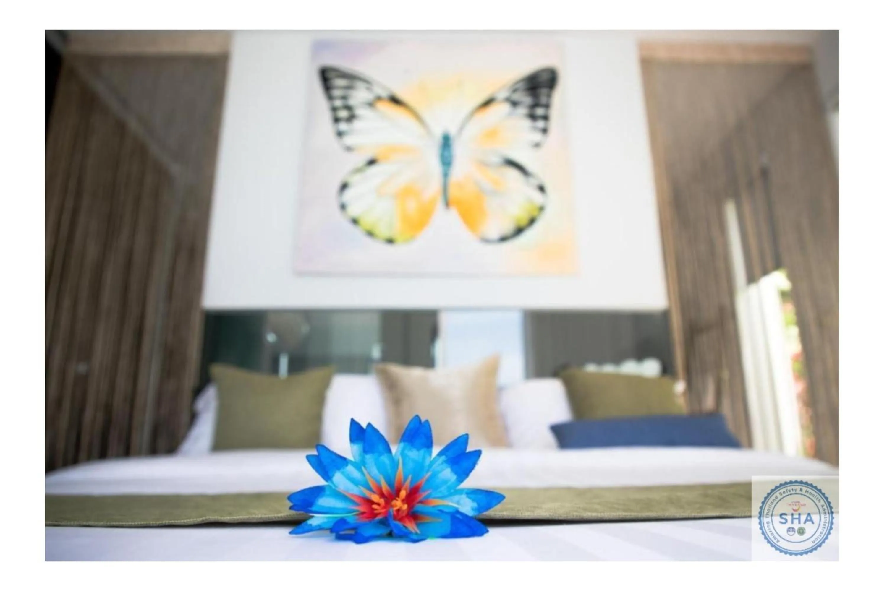 Bed in Panorama Samui Residences