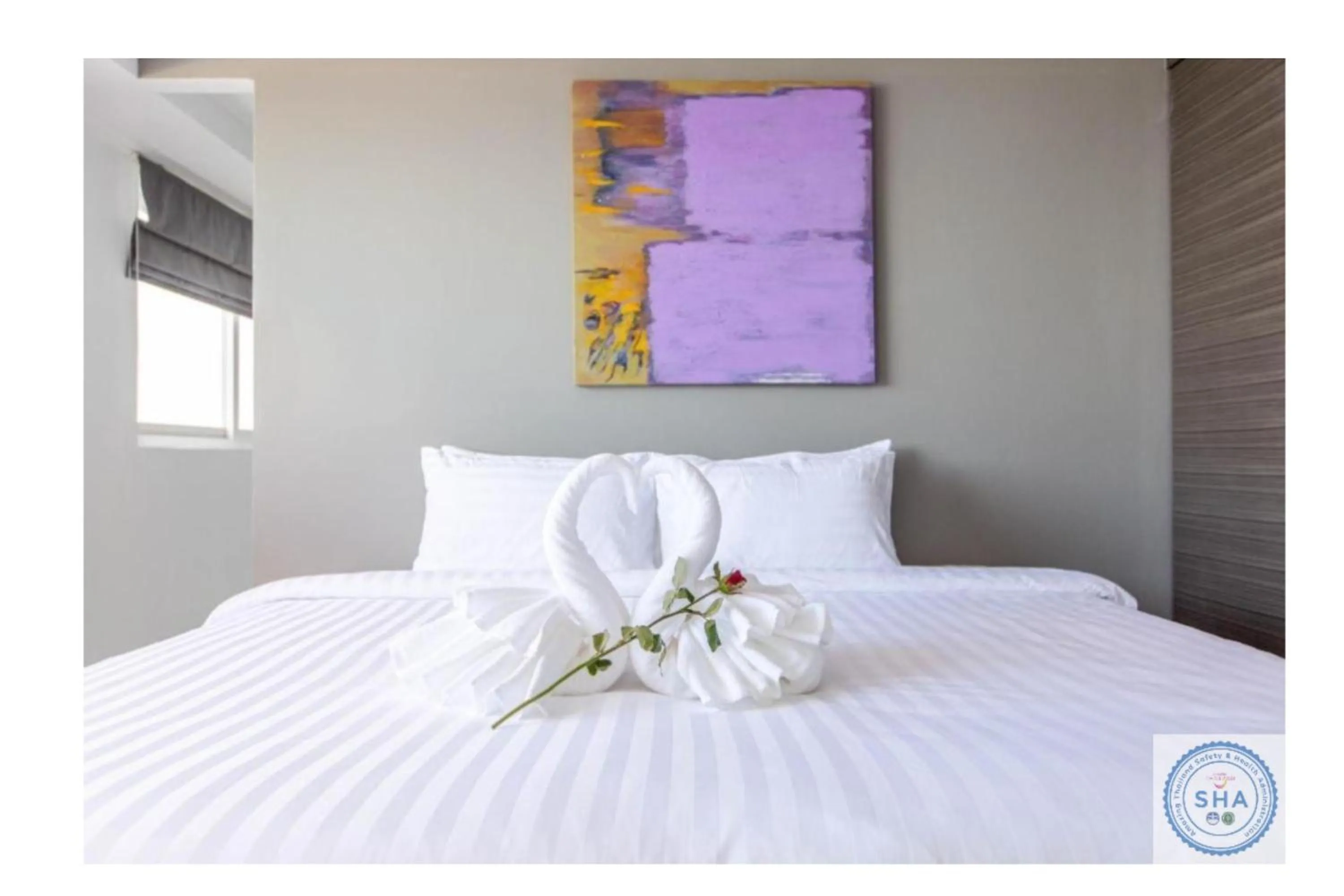 Bed in Panorama Samui Residences