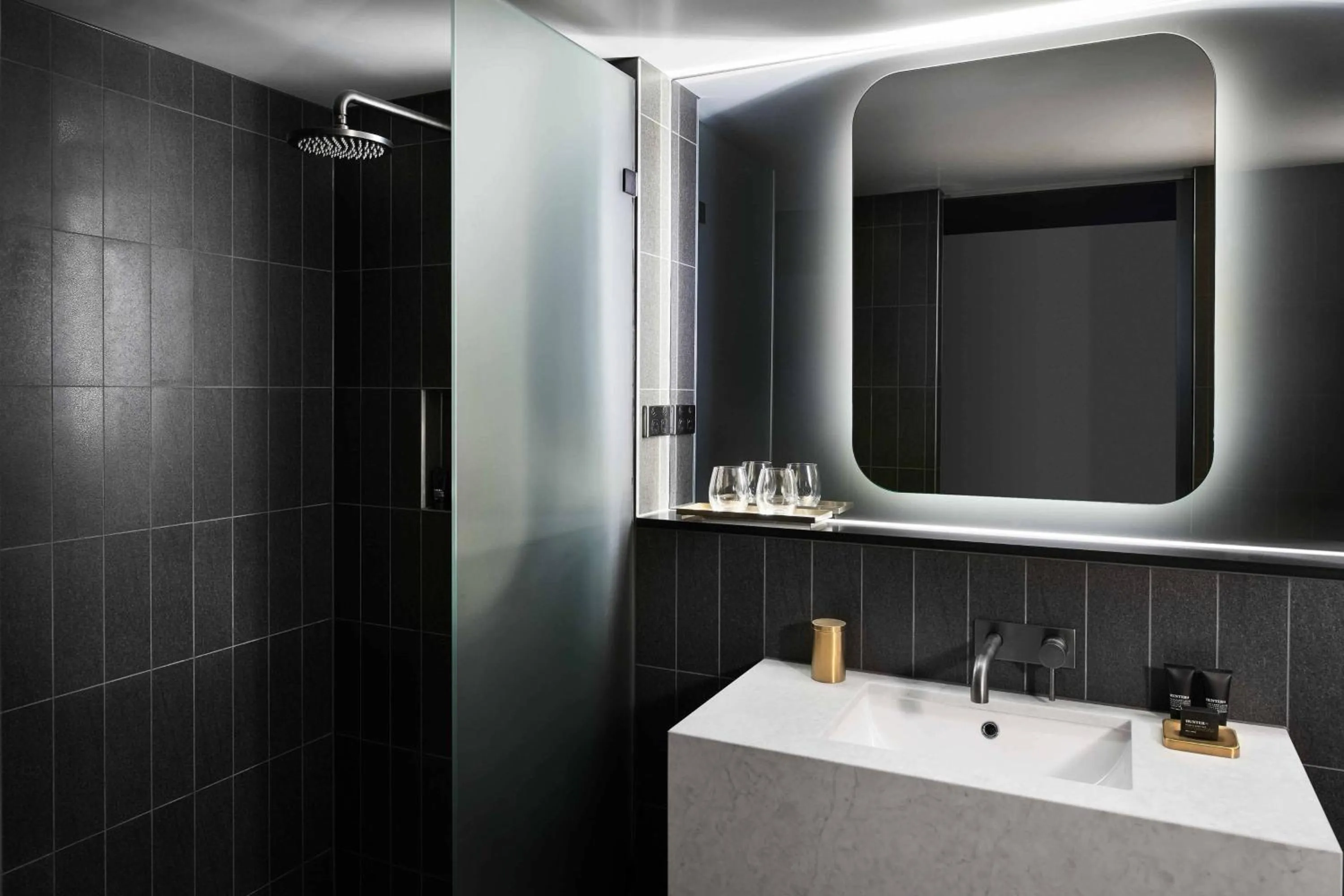 Bathroom in Midnight Hotel, Autograph Collection