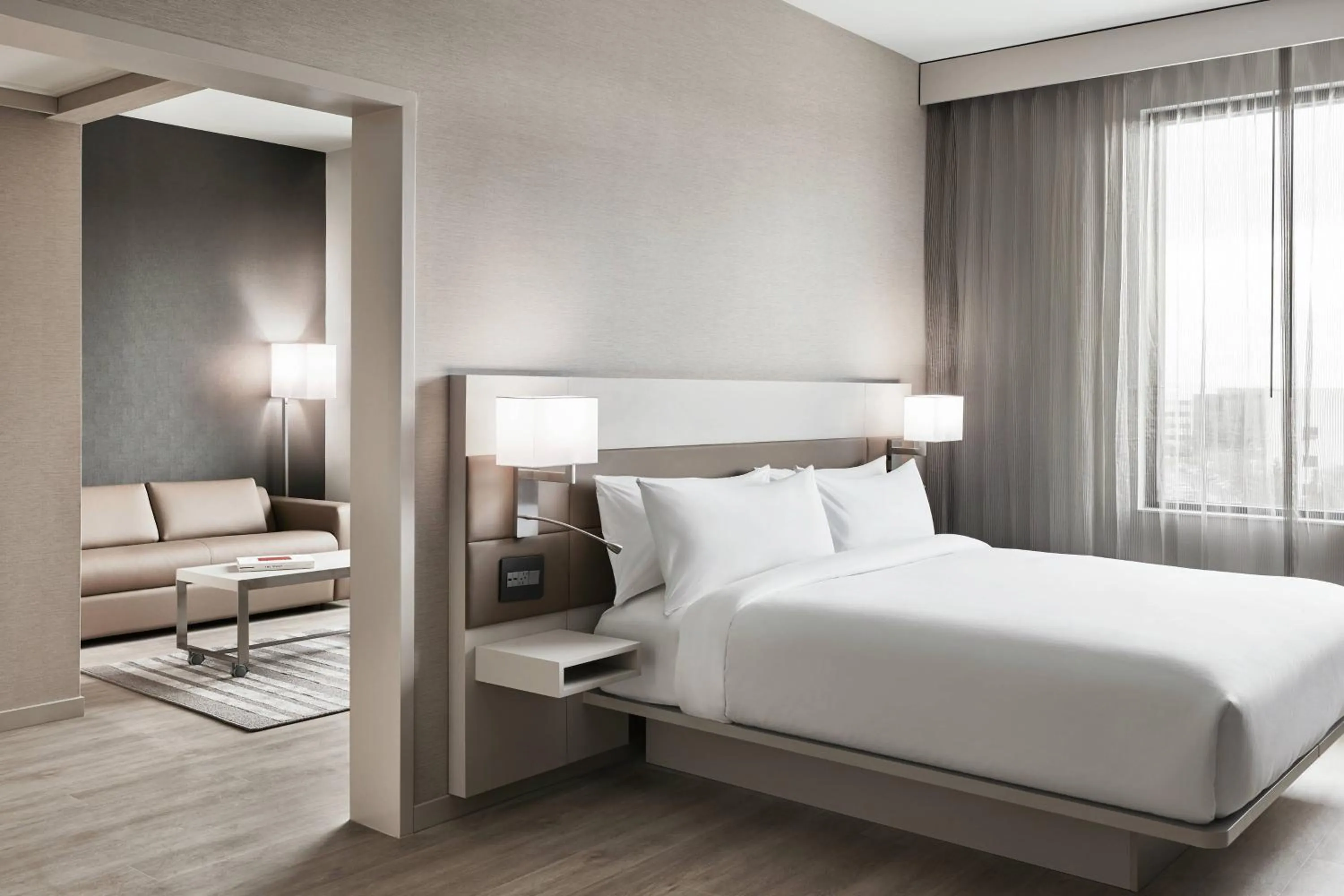 Bedroom, Bed in AC Hotel by Marriott Charlotte SouthPark