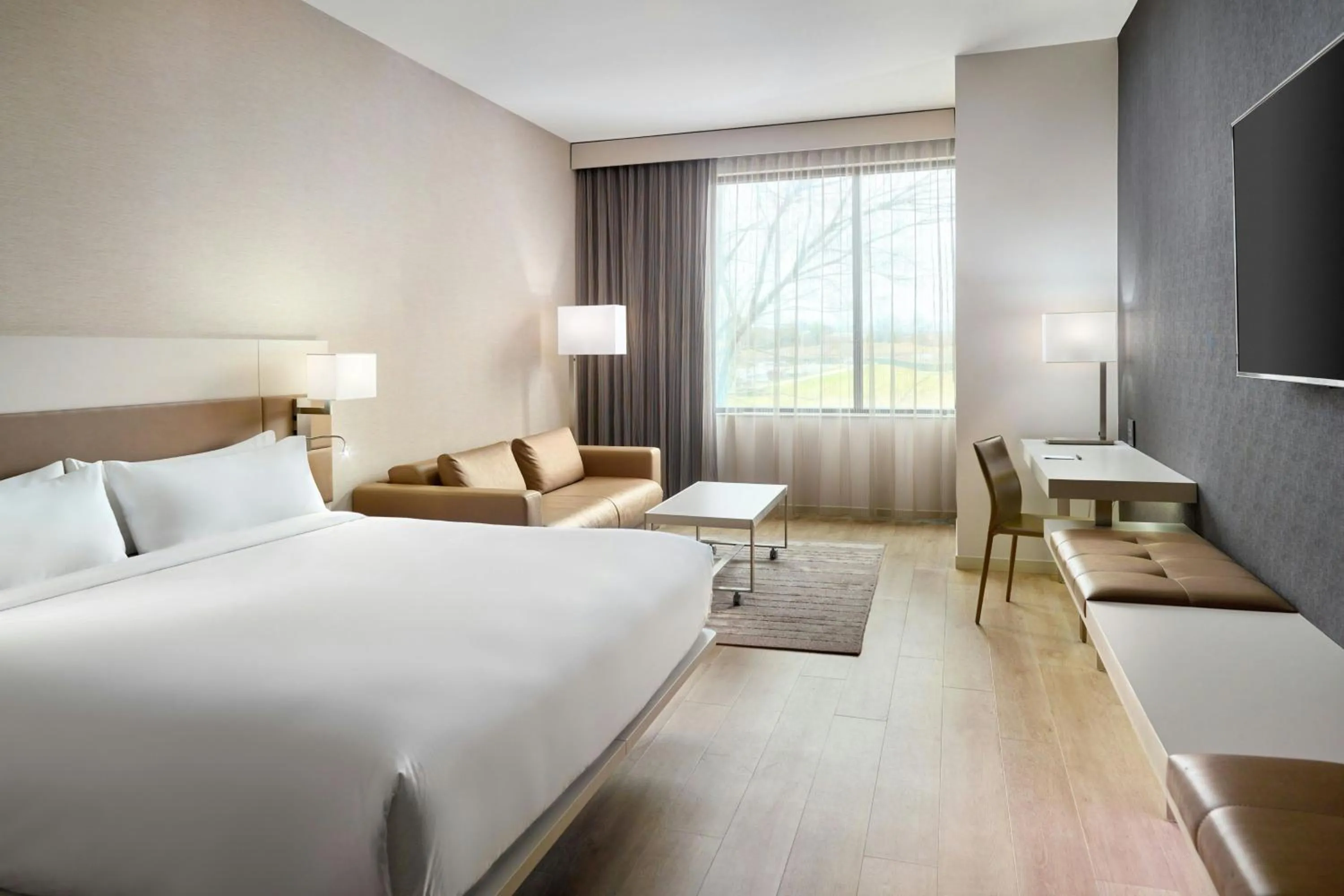 Photo of the whole room, Bed in AC Hotel by Marriott Charlotte SouthPark