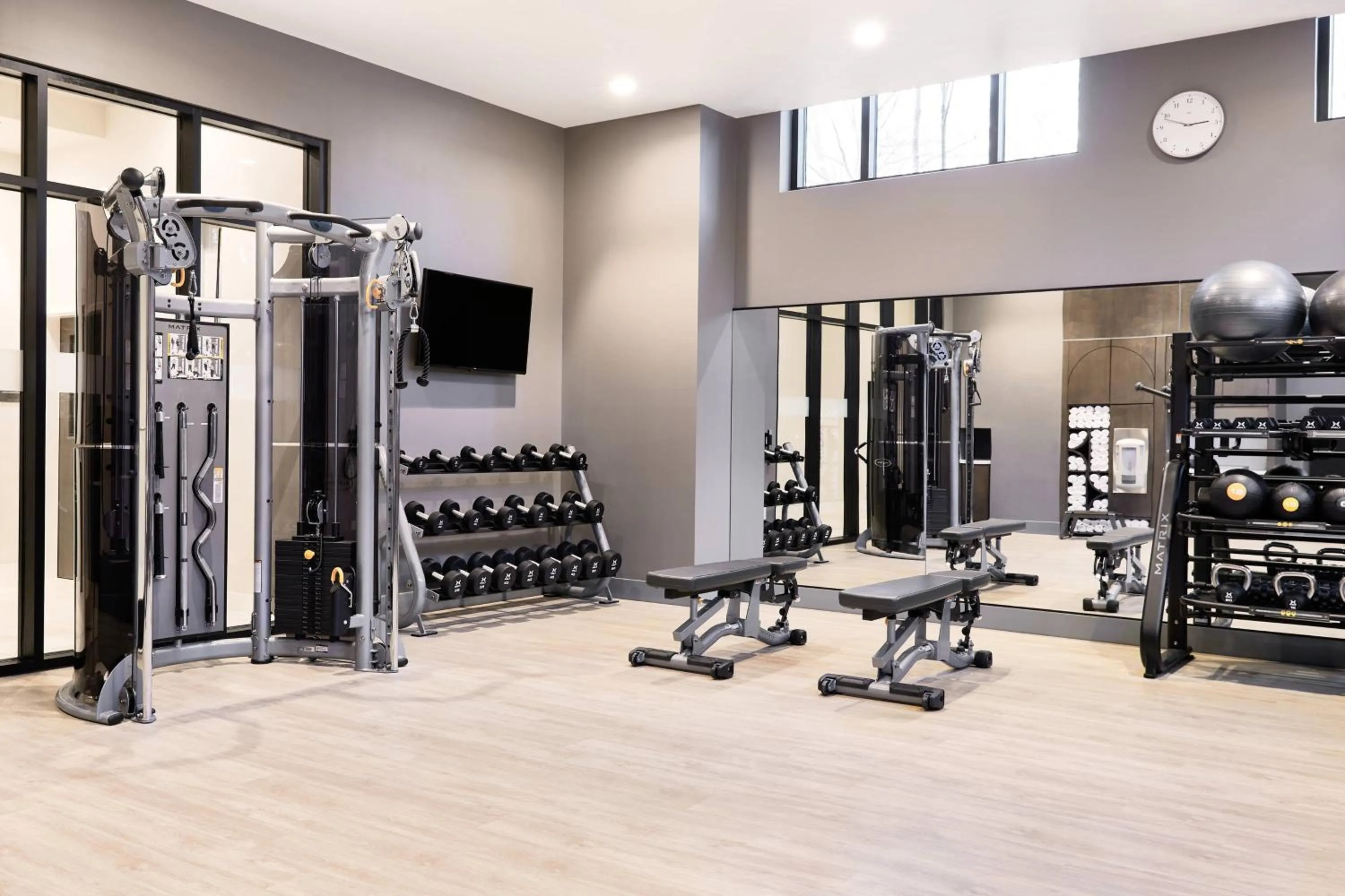 Fitness centre/facilities in AC Hotel by Marriott Charlotte SouthPark