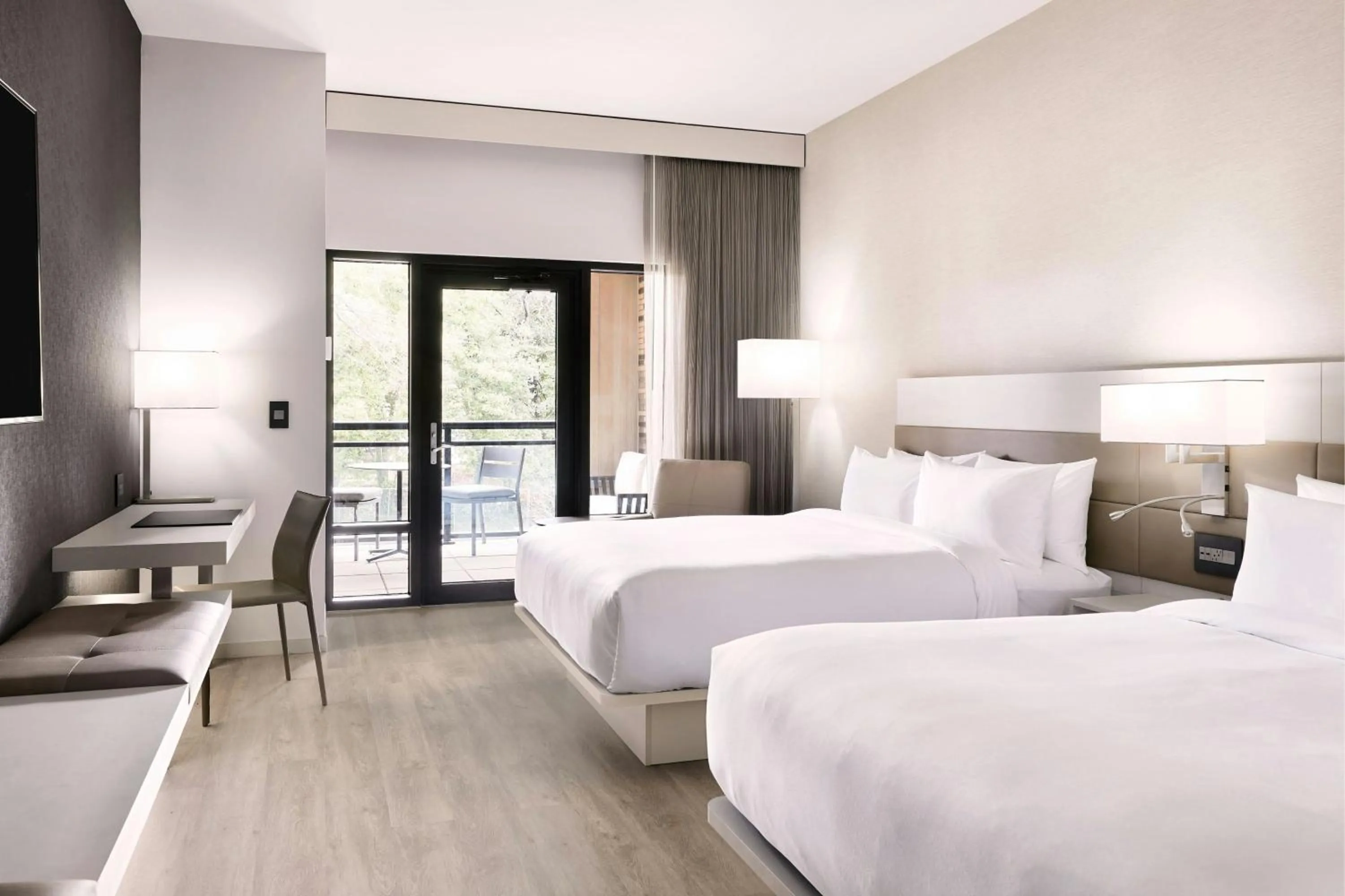 Photo of the whole room, Bed in AC Hotel by Marriott Charlotte SouthPark