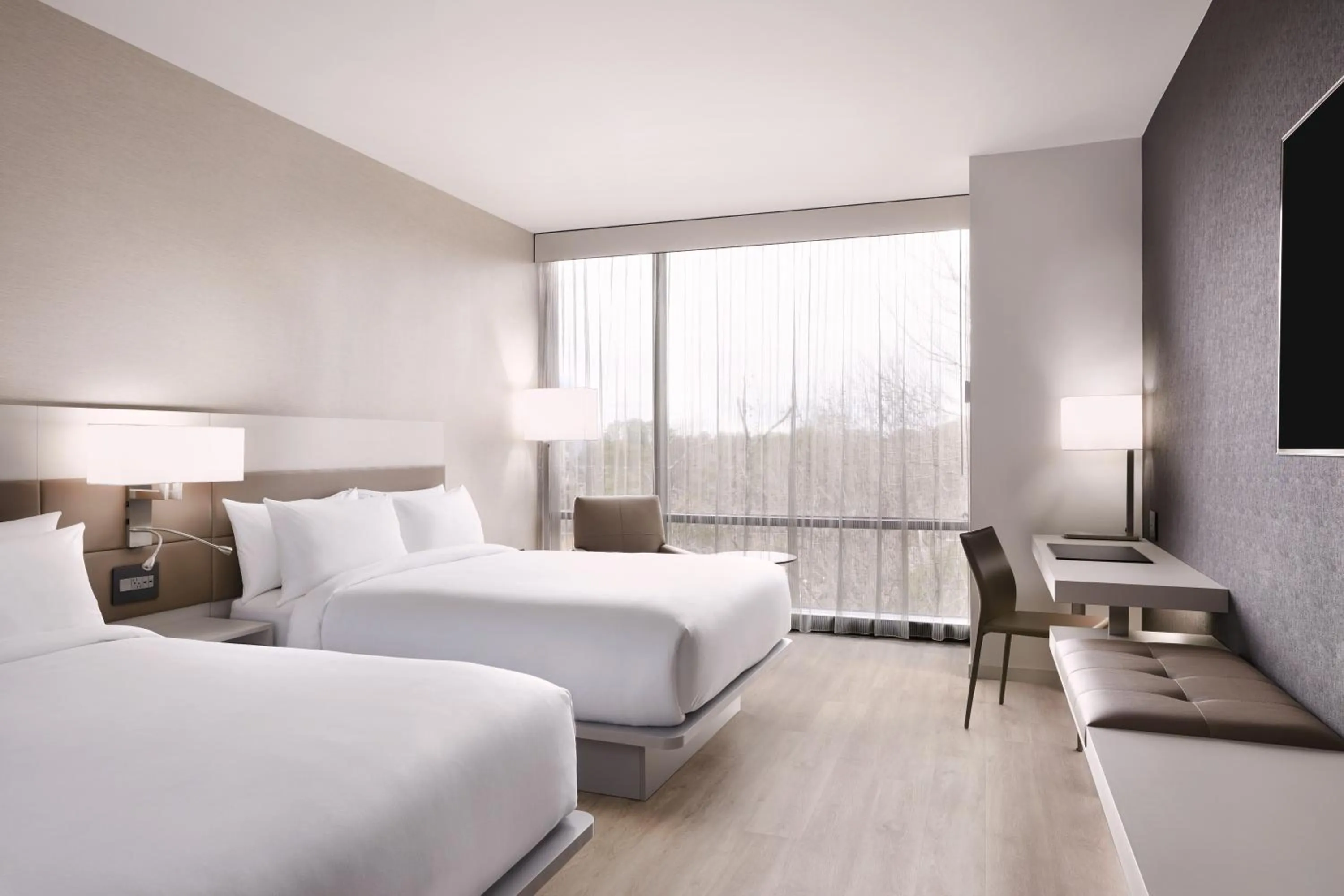 Bedroom, Bed in AC Hotel by Marriott Charlotte SouthPark