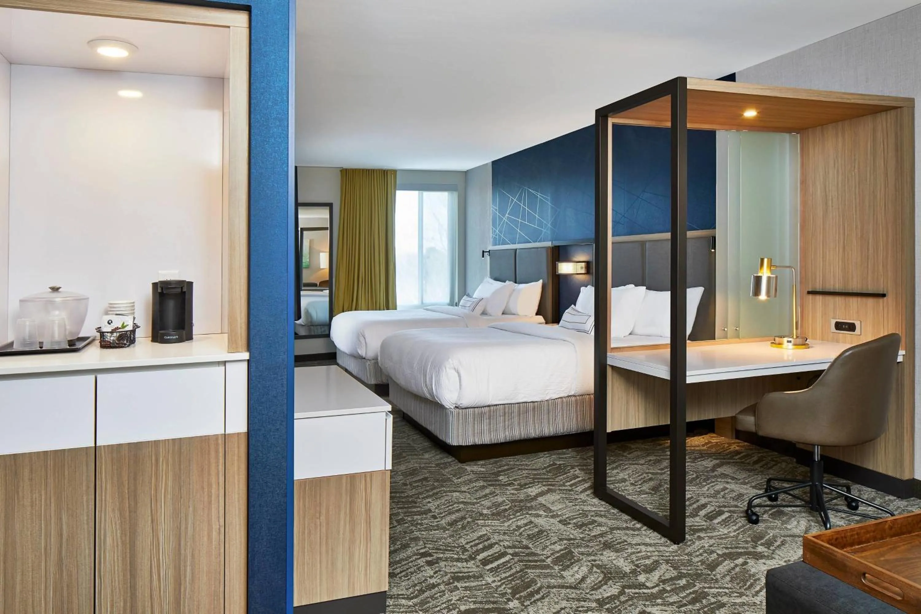 Photo of the whole room, Bed in SpringHill Suites by Marriott Charlotte at Carowinds