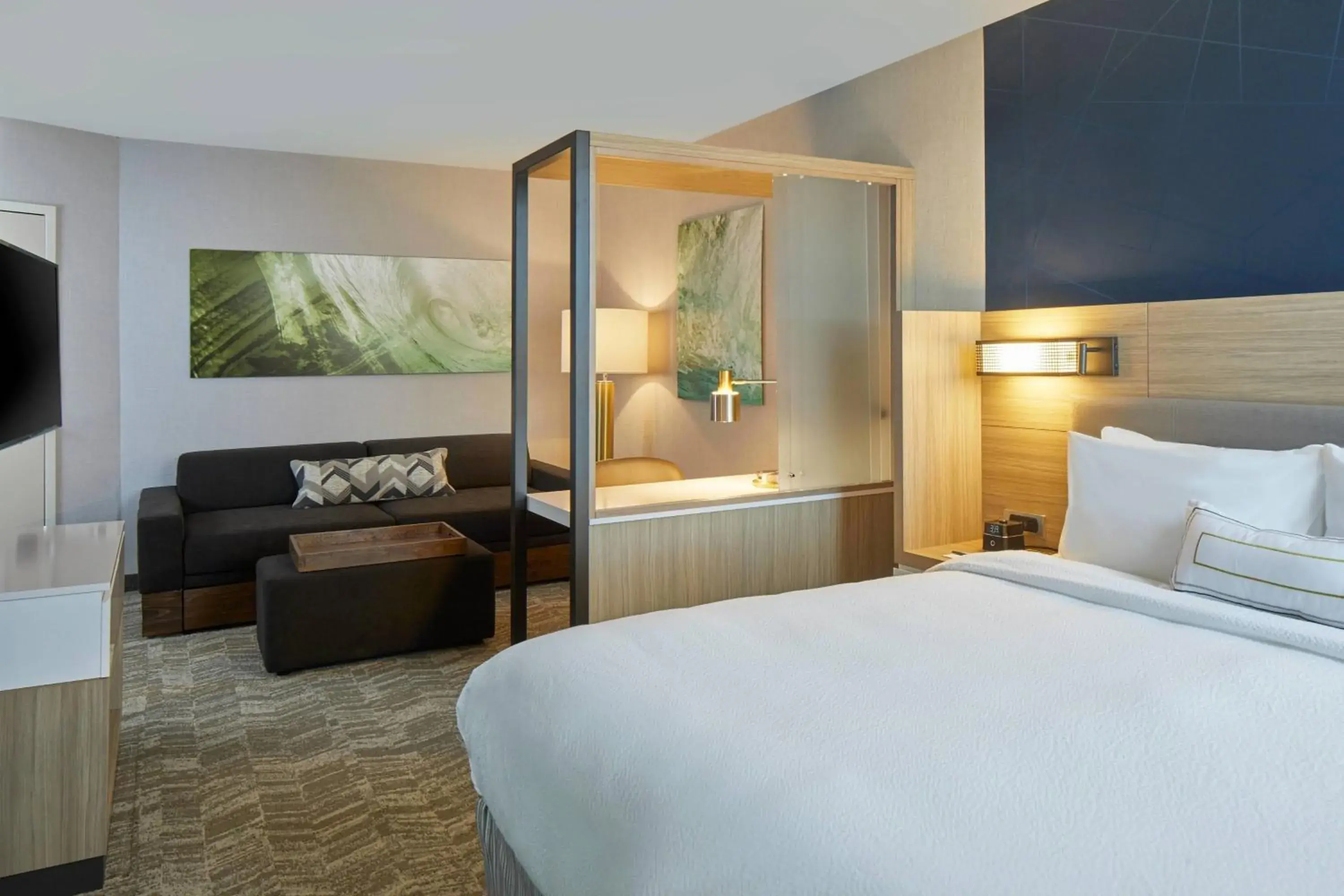 Suite, 1 King, Sofa bed, Trundle bed in SpringHill Suites by Marriott Charlotte at Carowinds Suite, 1 King, Sofa bed, Trundle bed in SpringHill Suites by Marriott Charlotte at Carowinds