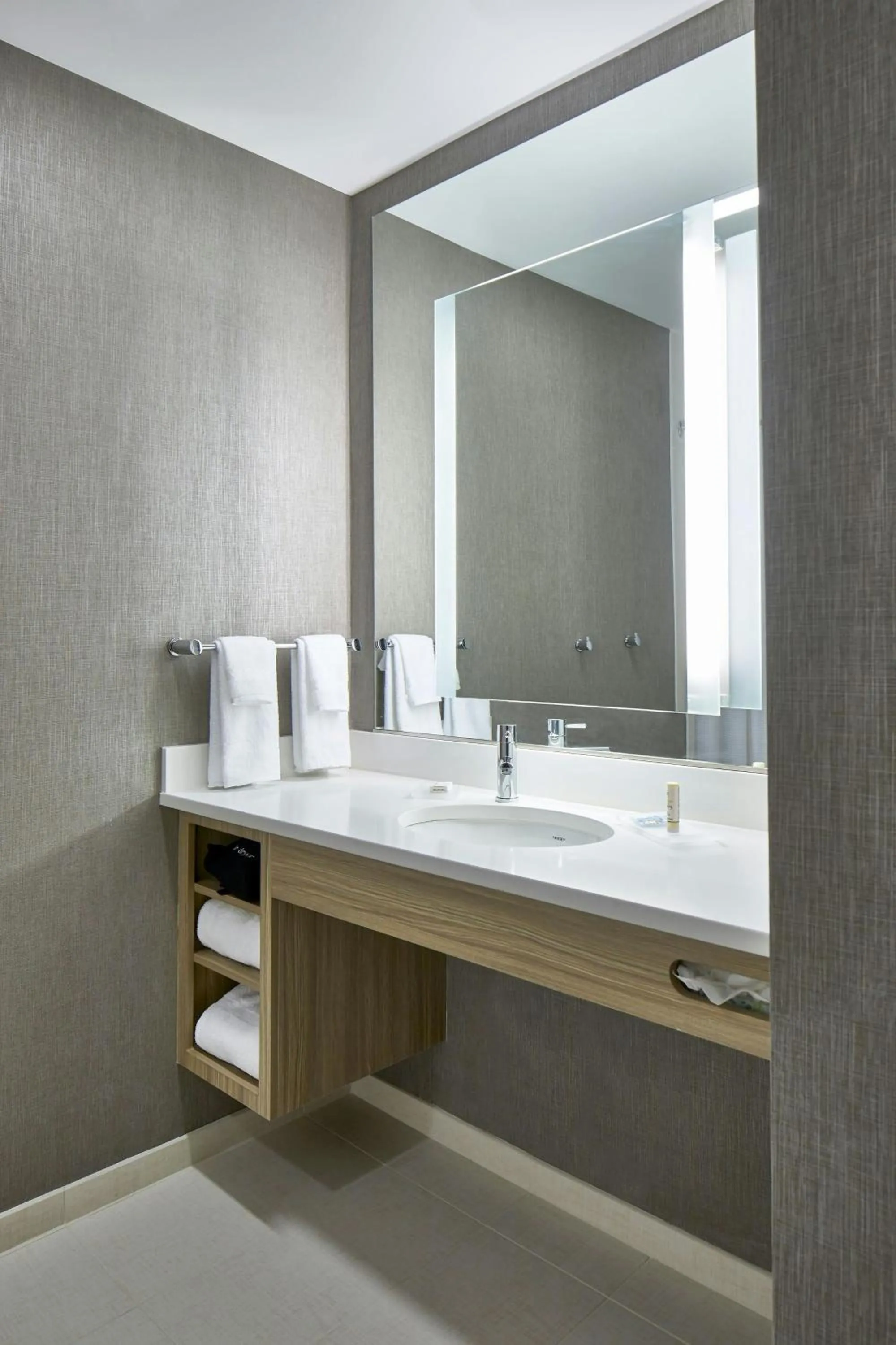 Bathroom in SpringHill Suites by Marriott Charlotte at Carowinds