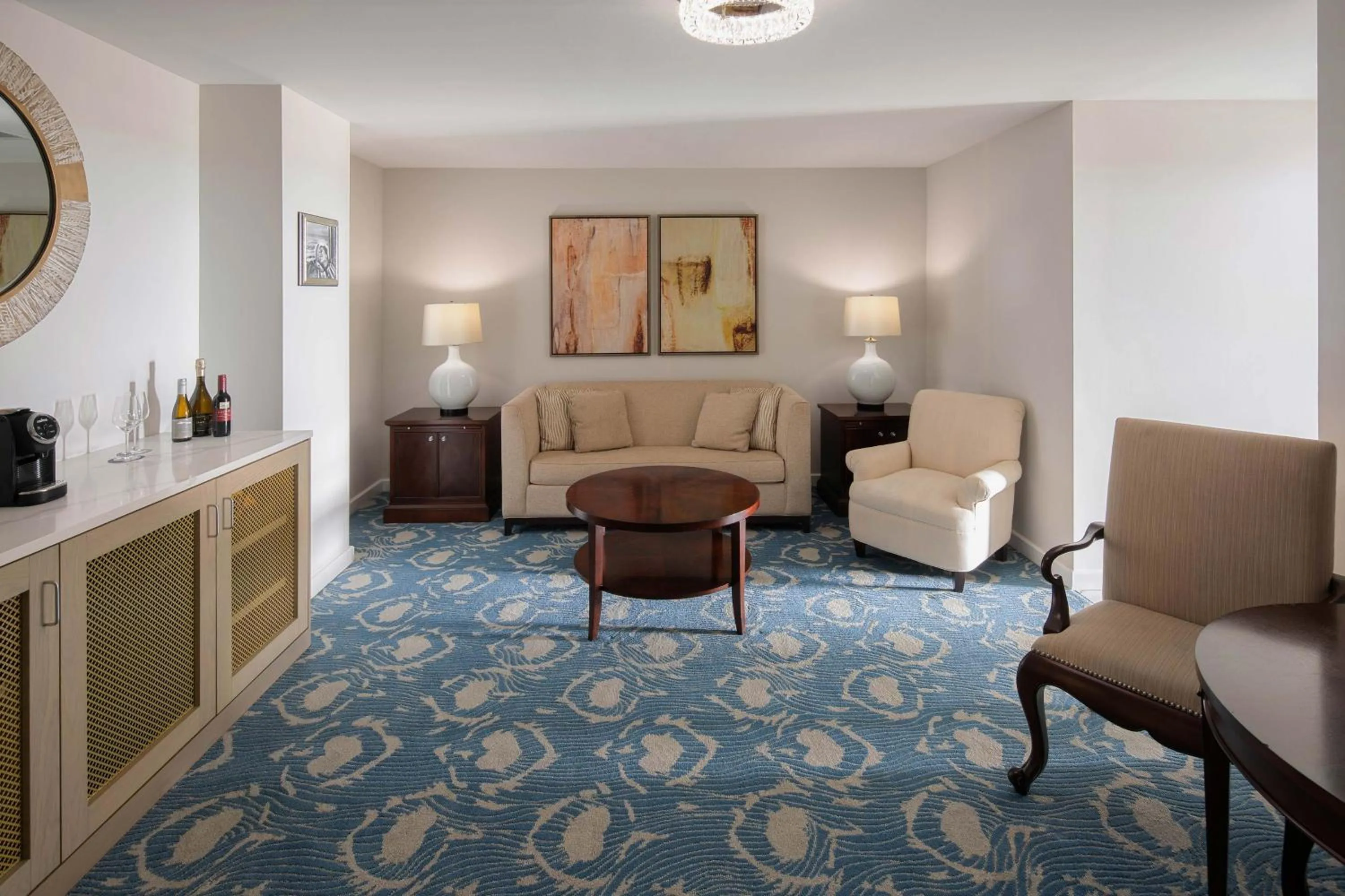 Living room in The Karol Hotel, St. Petersburg Clearwater, a Tribute Portfolio Hotel